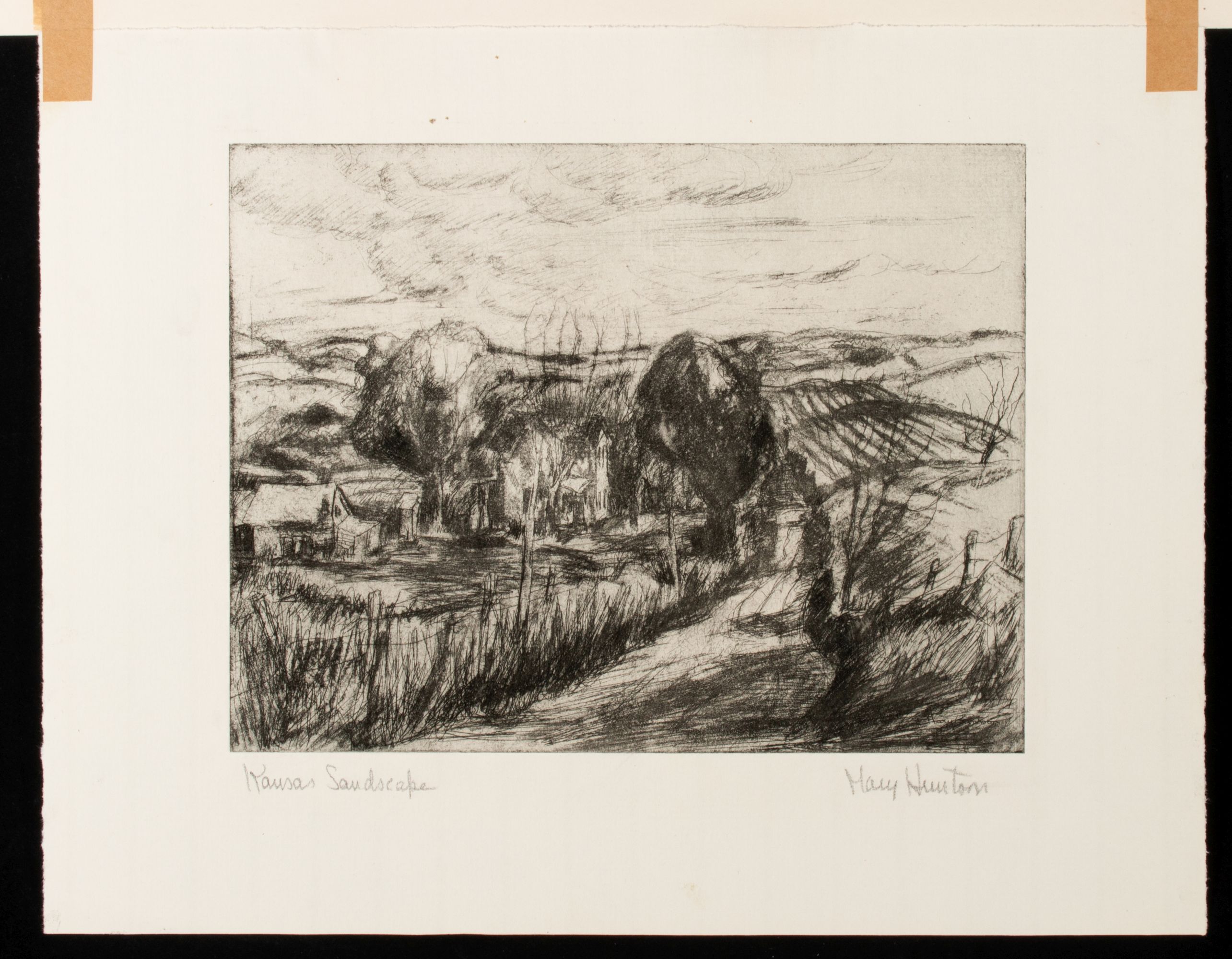 MARY HUNTOON (1896-1970) PENCIL SIGNED ETCHINGS (16)