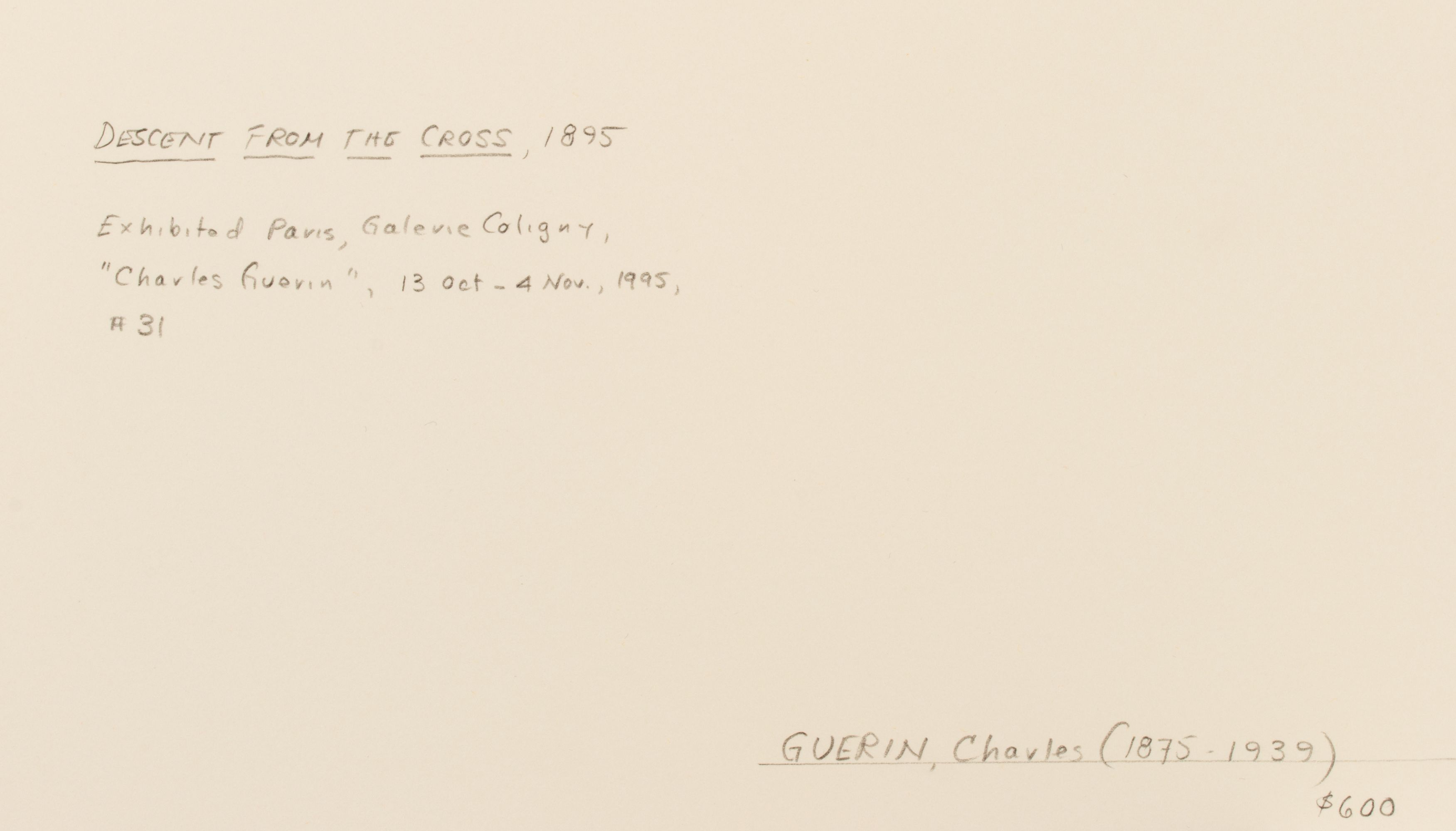 MARIE GAUTIER. CHARLES GUERIN. CHARLES: ORIGINAL WORKS