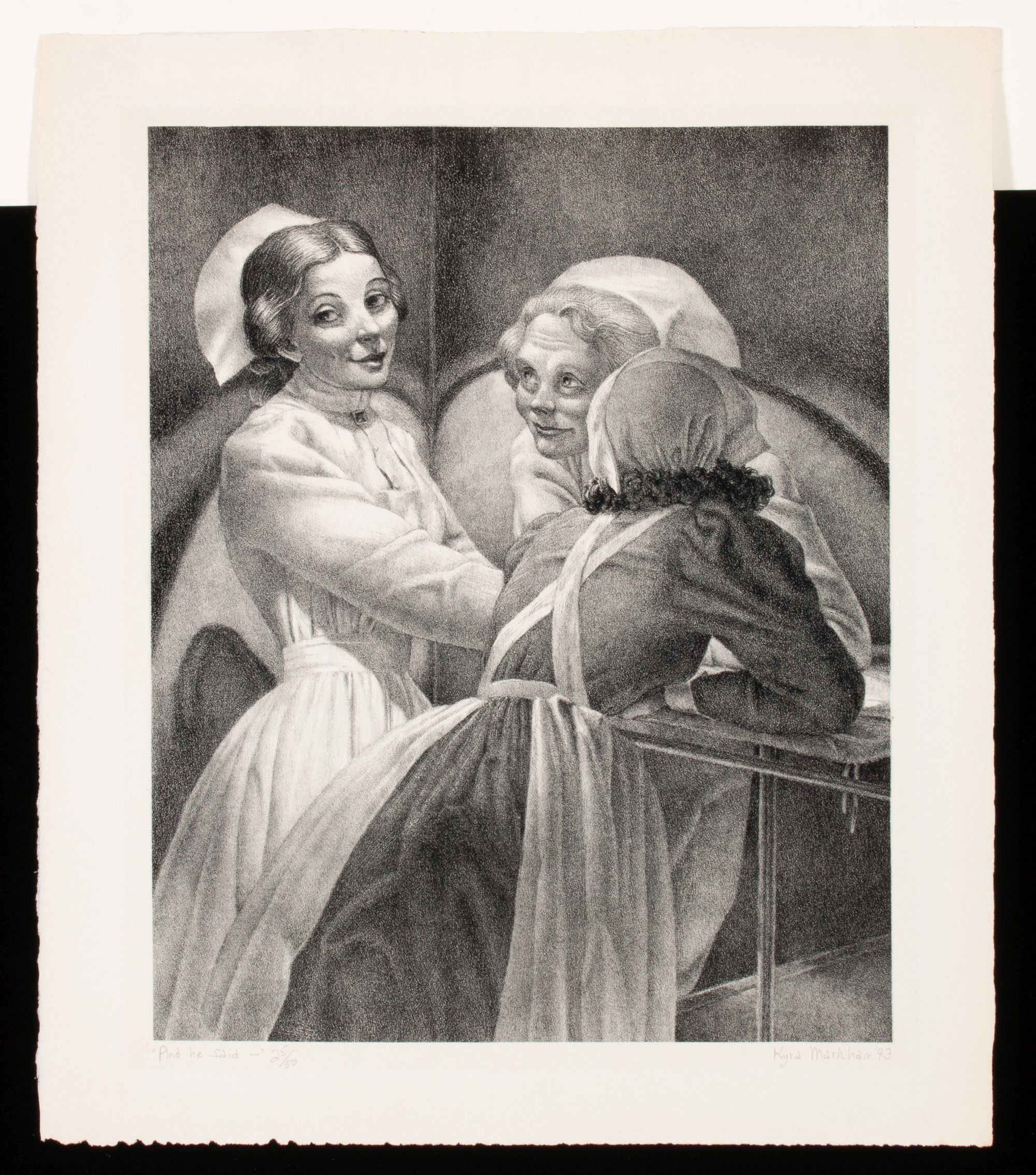 KYRA MARKHAM (1891-1967) PENCIL SIGNED LITHOGRAPHS (2)