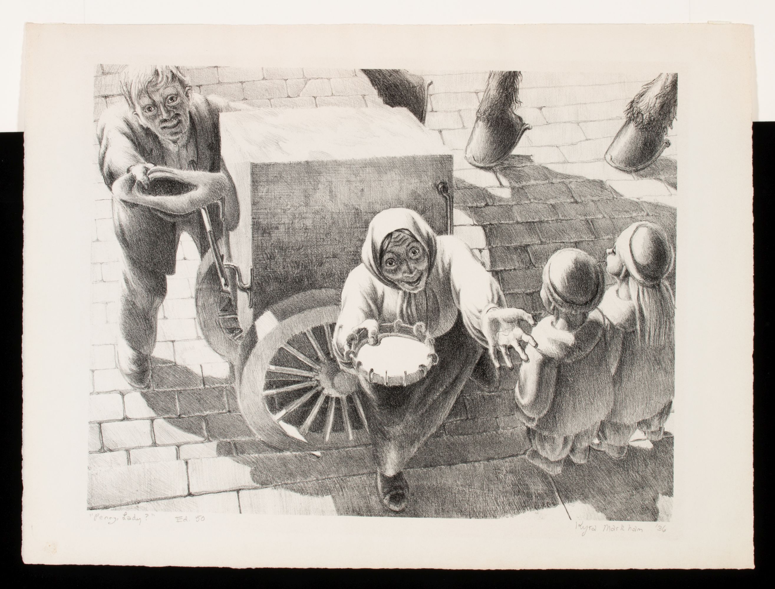 KYRA MARKHAM (1891-1967) PENCIL SIGNED LITHOGRAPHS (2)