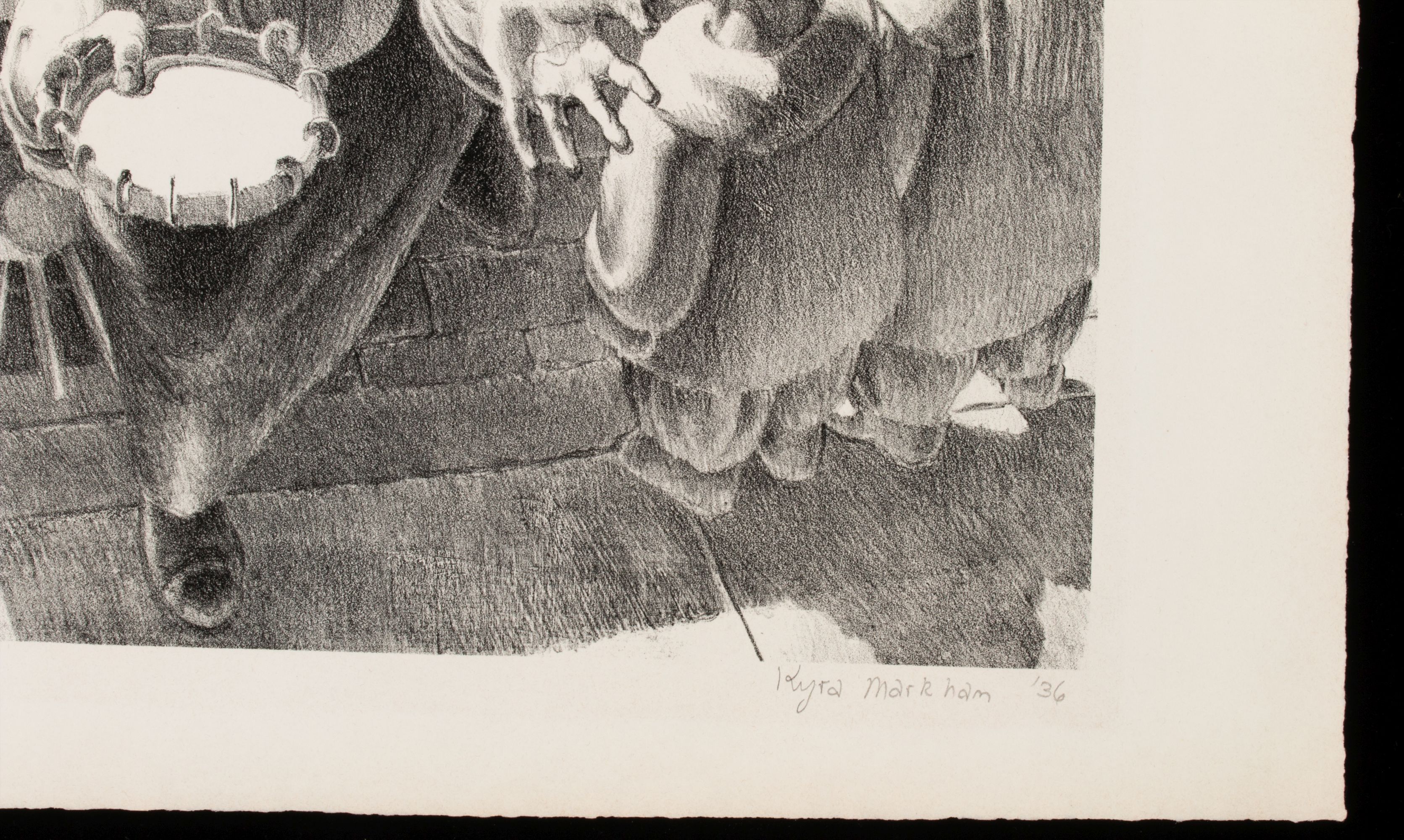 KYRA MARKHAM (1891-1967) PENCIL SIGNED LITHOGRAPHS (2)