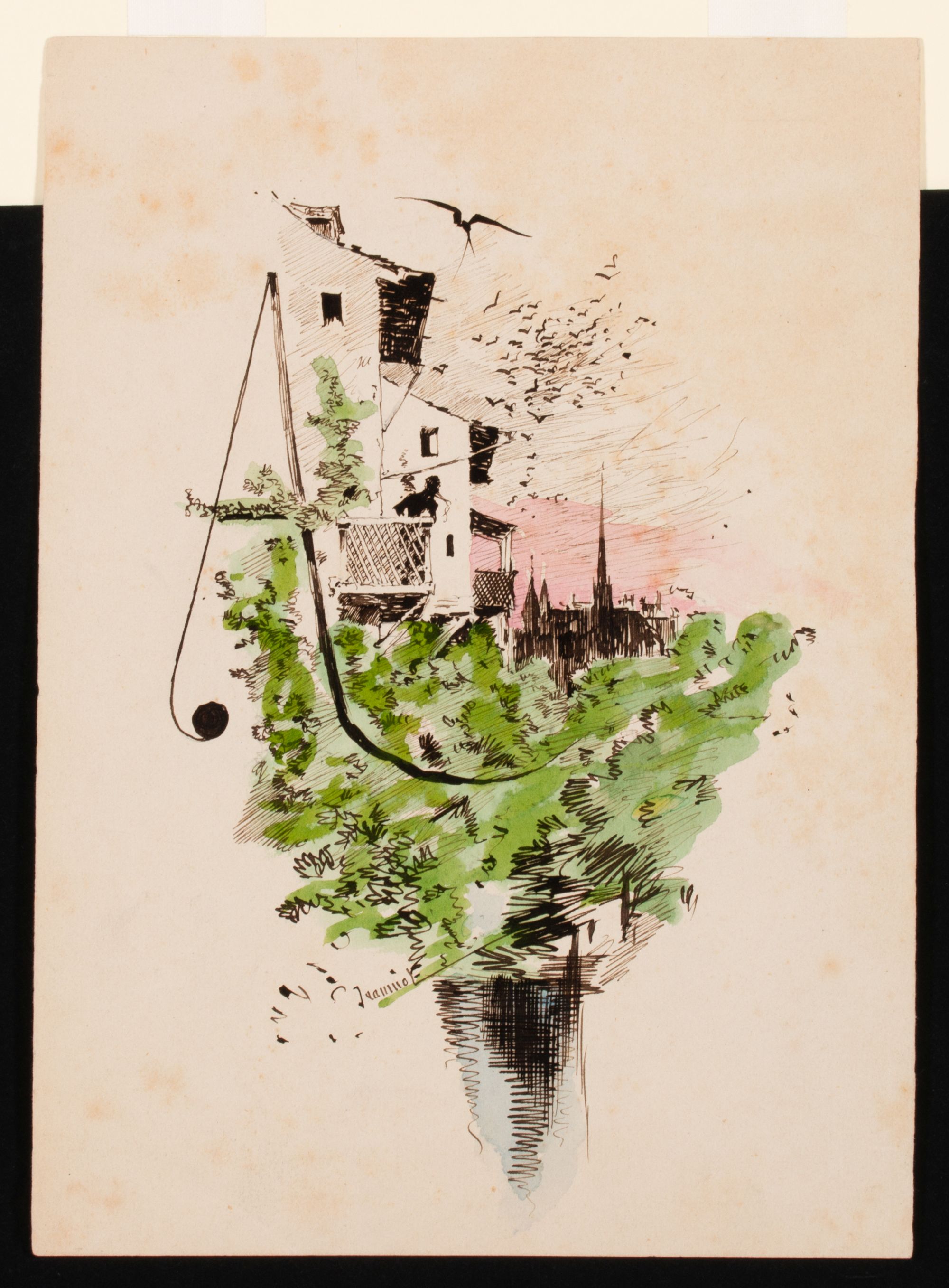 FOUR EARLY 20TH C. FRENCH SCHOOL WORKS ON PAPER