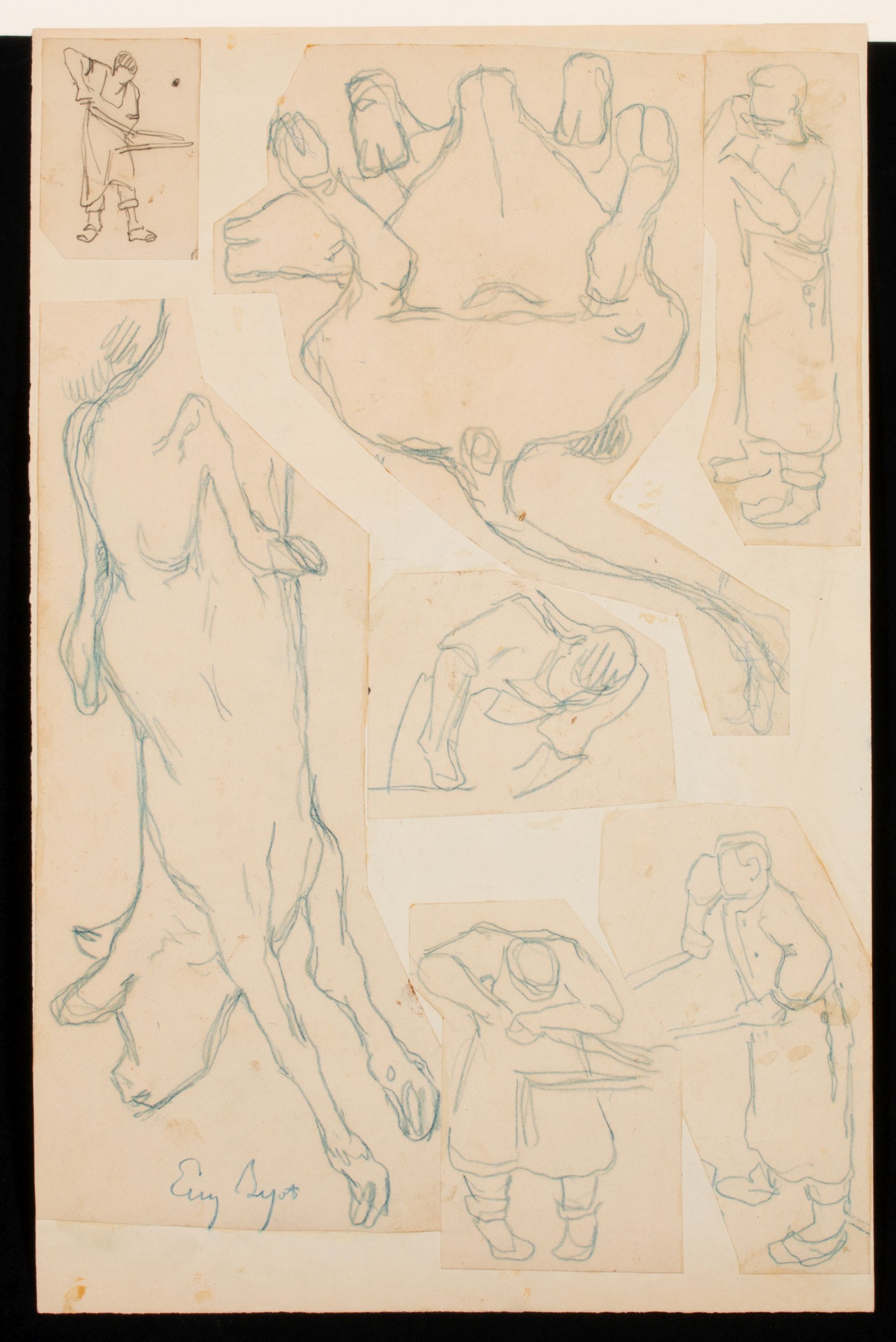 FOUR EARLY 20TH C. FRENCH SCHOOL WORKS ON PAPER