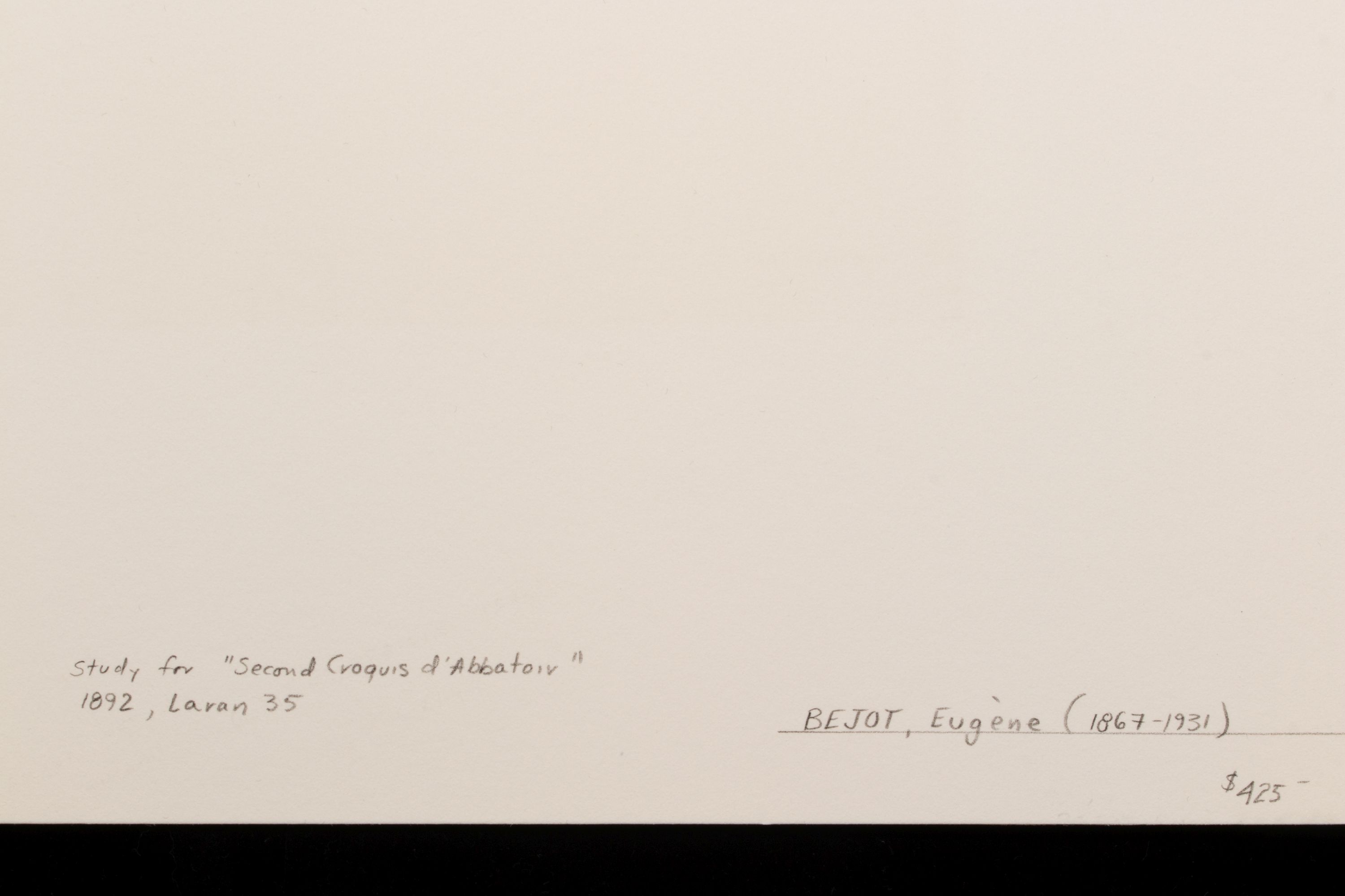 FOUR EARLY 20TH C. FRENCH SCHOOL WORKS ON PAPER