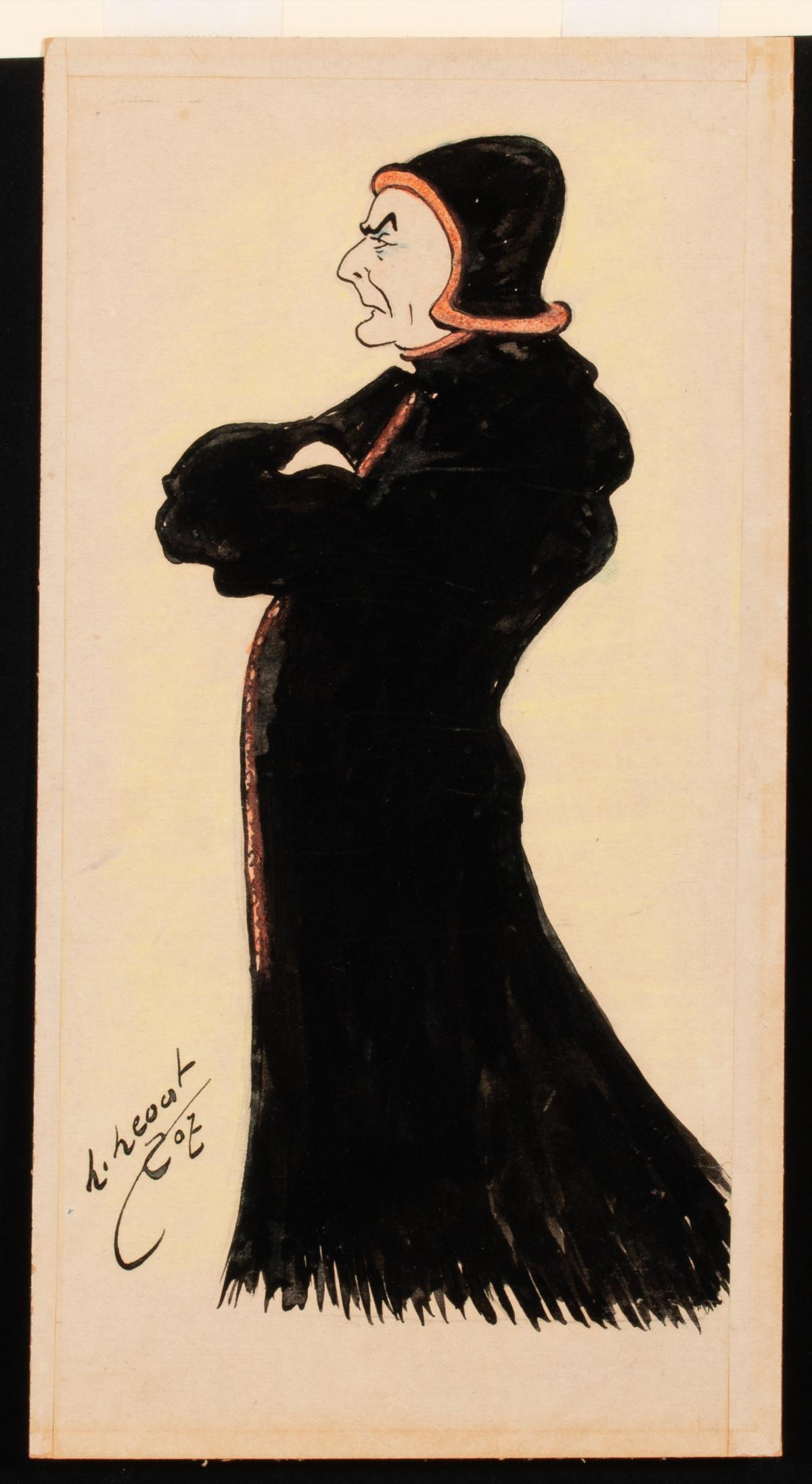 WORKS ON PAPER: HENRI IBELS SKETCH & FRENCH CARICATURES