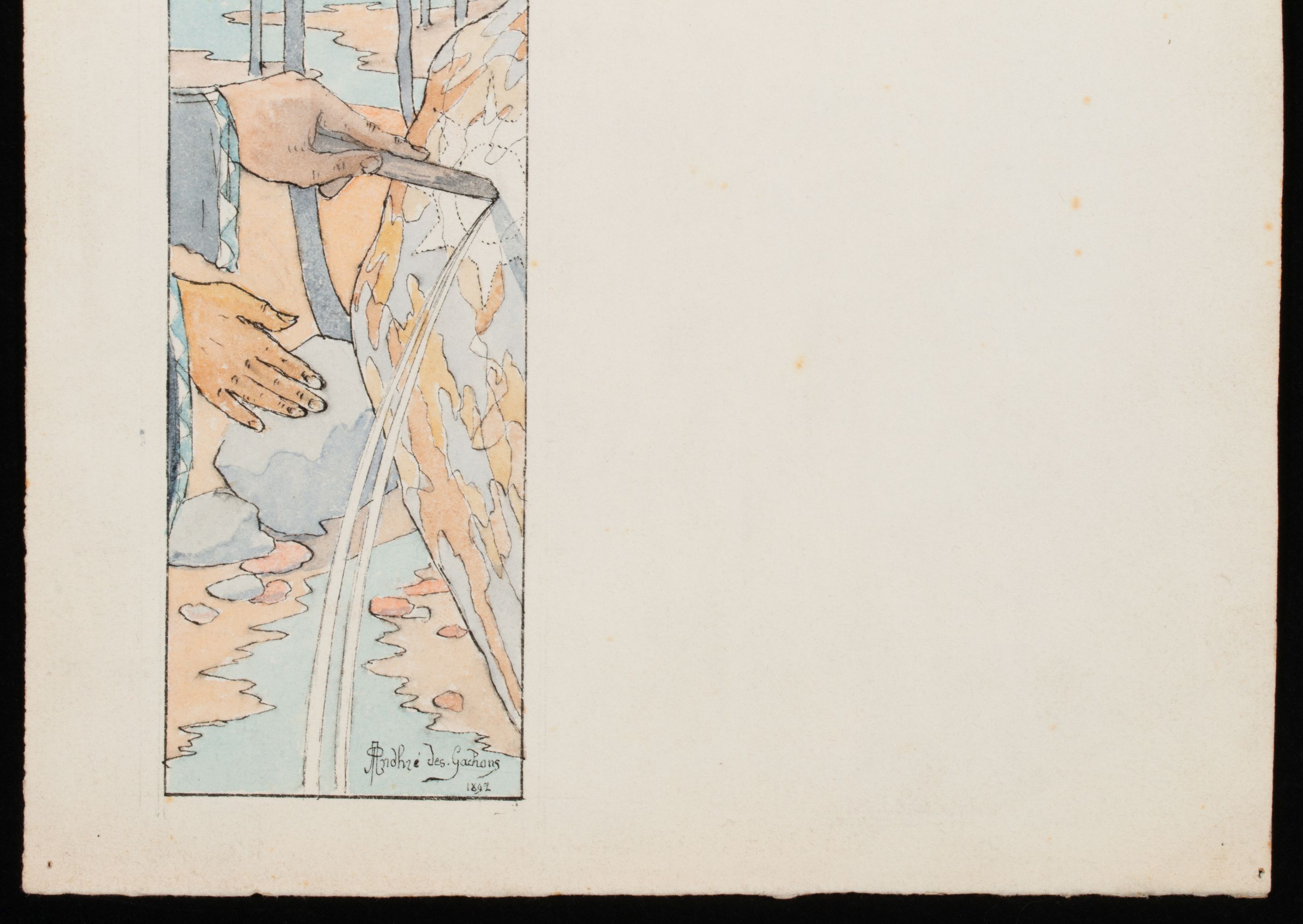 ANDRE DES GACHONS AND PAUL BRANSOM ORIG ILLUSTRATIONS