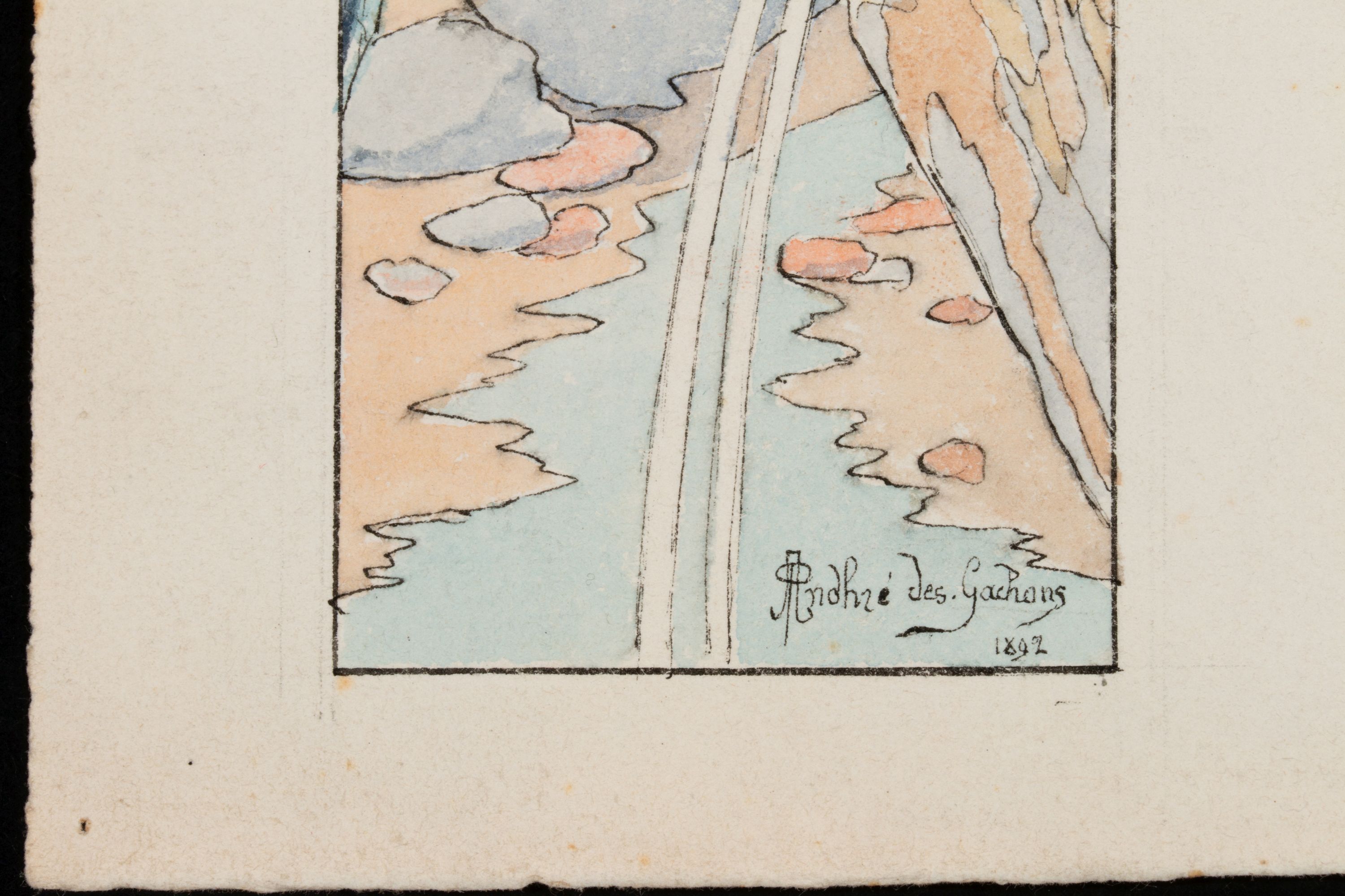 ANDRE DES GACHONS AND PAUL BRANSOM ORIG ILLUSTRATIONS
