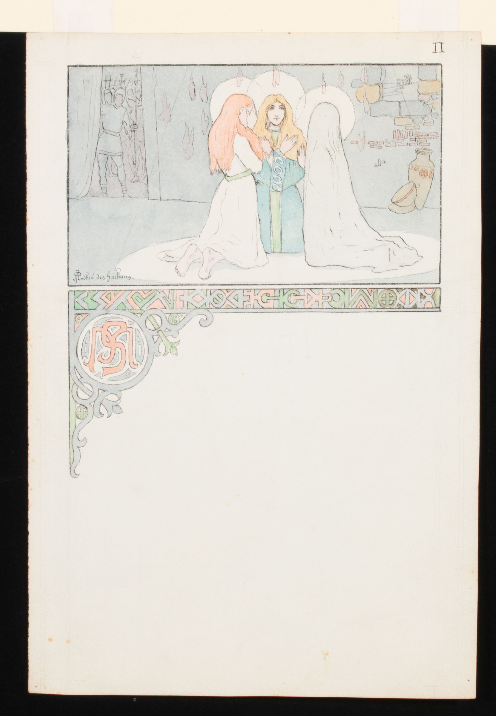ANDRE DES GACHONS AND PAUL BRANSOM ORIG ILLUSTRATIONS