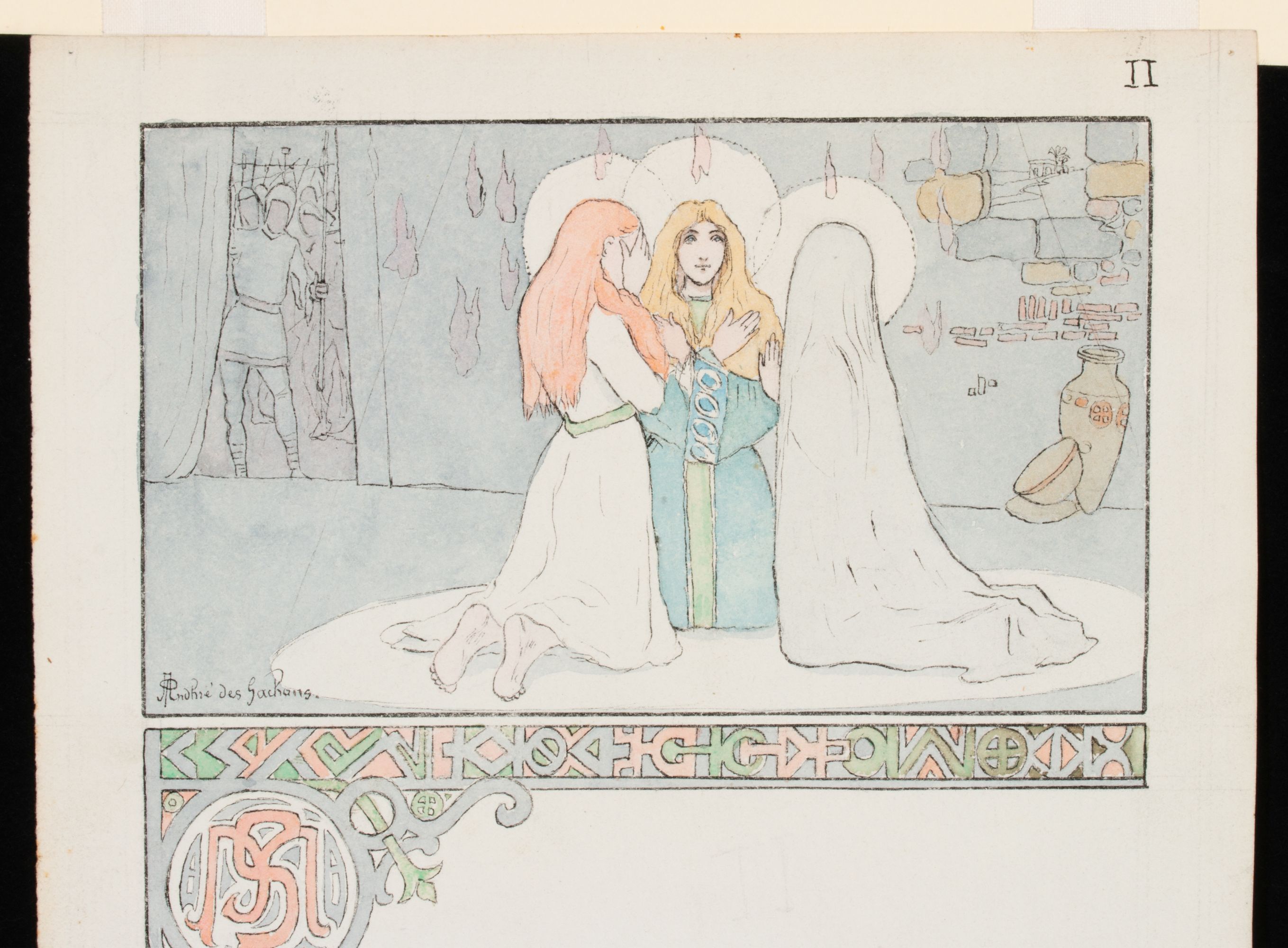 ANDRE DES GACHONS AND PAUL BRANSOM ORIG ILLUSTRATIONS