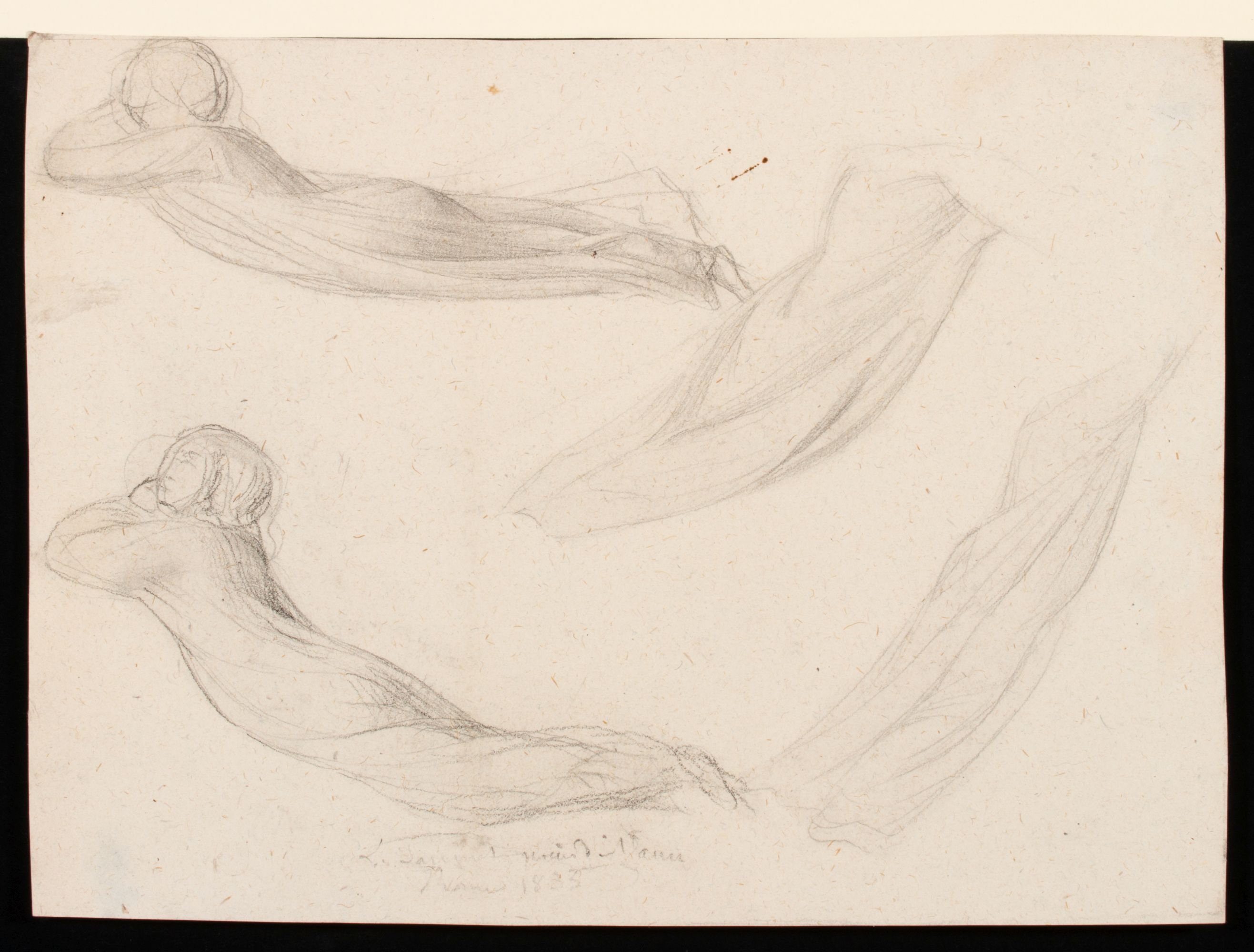 MICHEL DUMAS AND JEAN JANMOT 19TH CENT FIGURE STUDIES