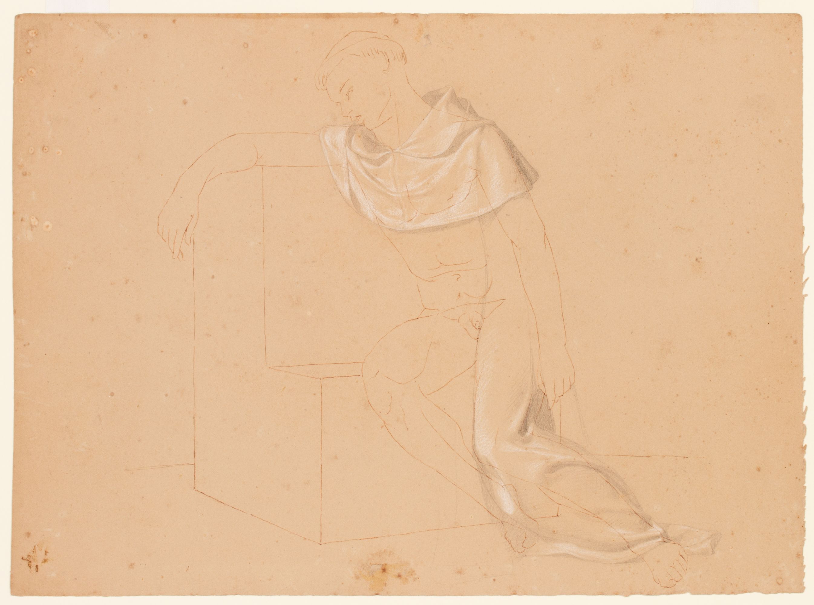 MICHEL DUMAS AND JEAN JANMOT 19TH CENT FIGURE STUDIES