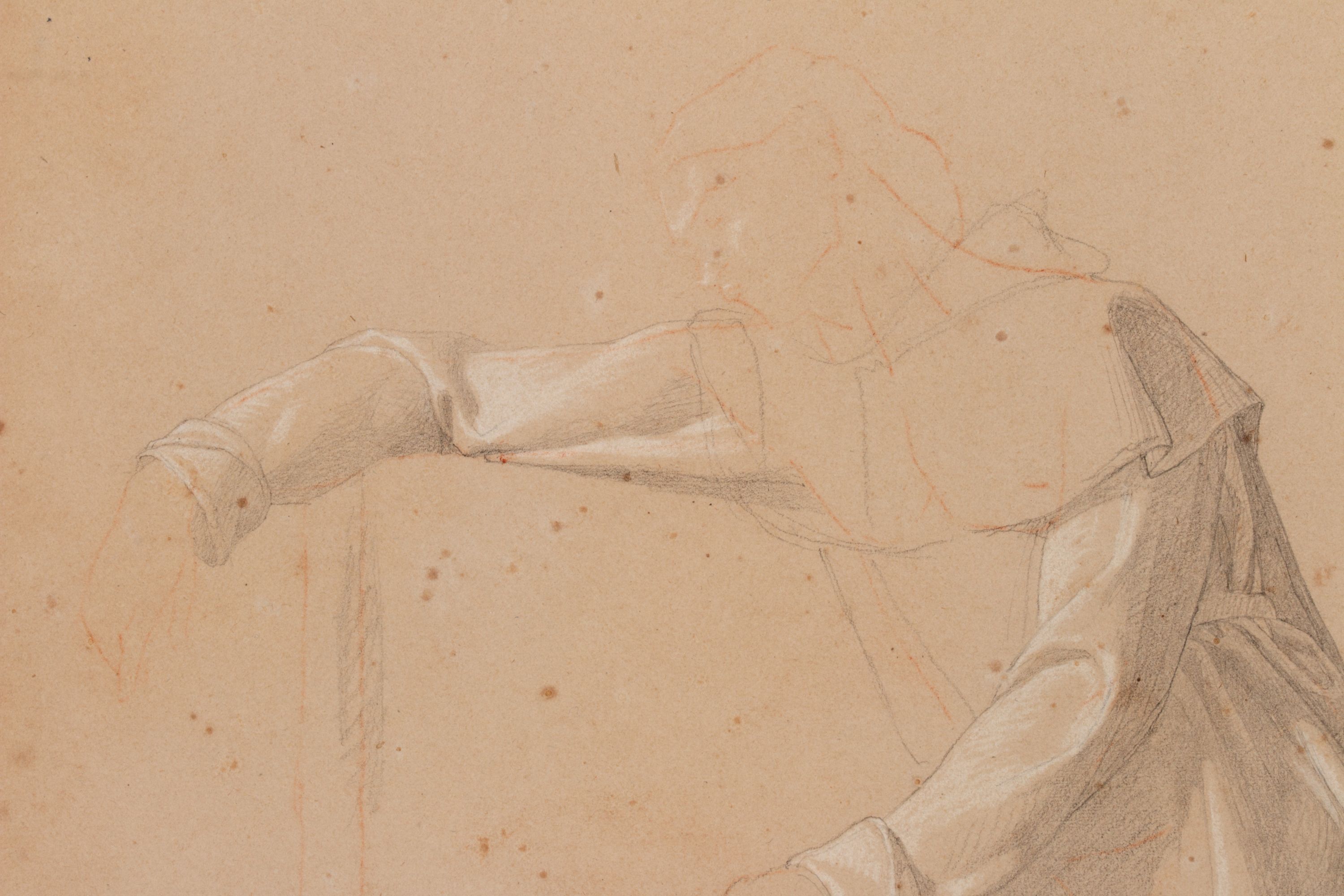 MICHEL DUMAS AND JEAN JANMOT 19TH CENT FIGURE STUDIES