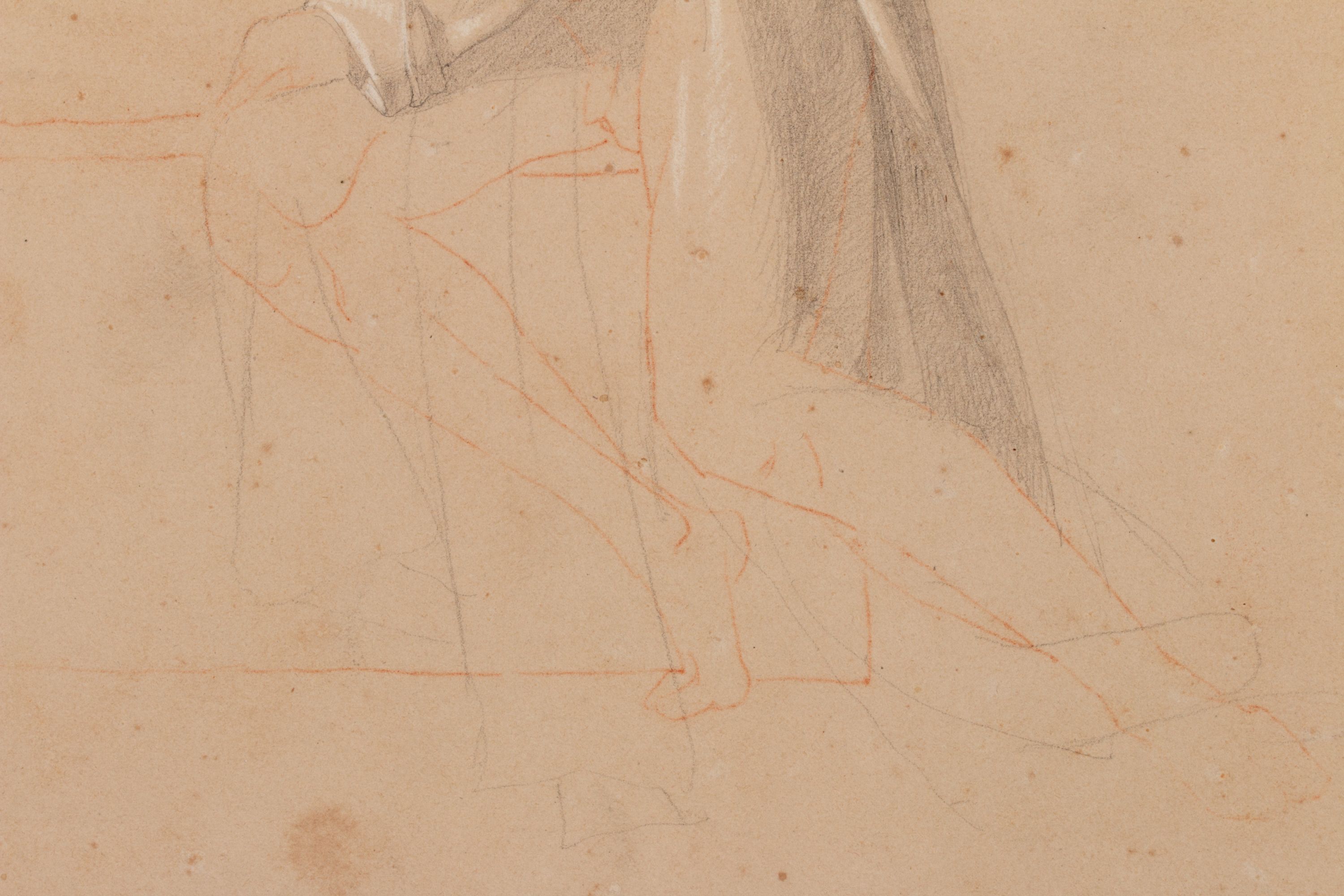 MICHEL DUMAS AND JEAN JANMOT 19TH CENT FIGURE STUDIES