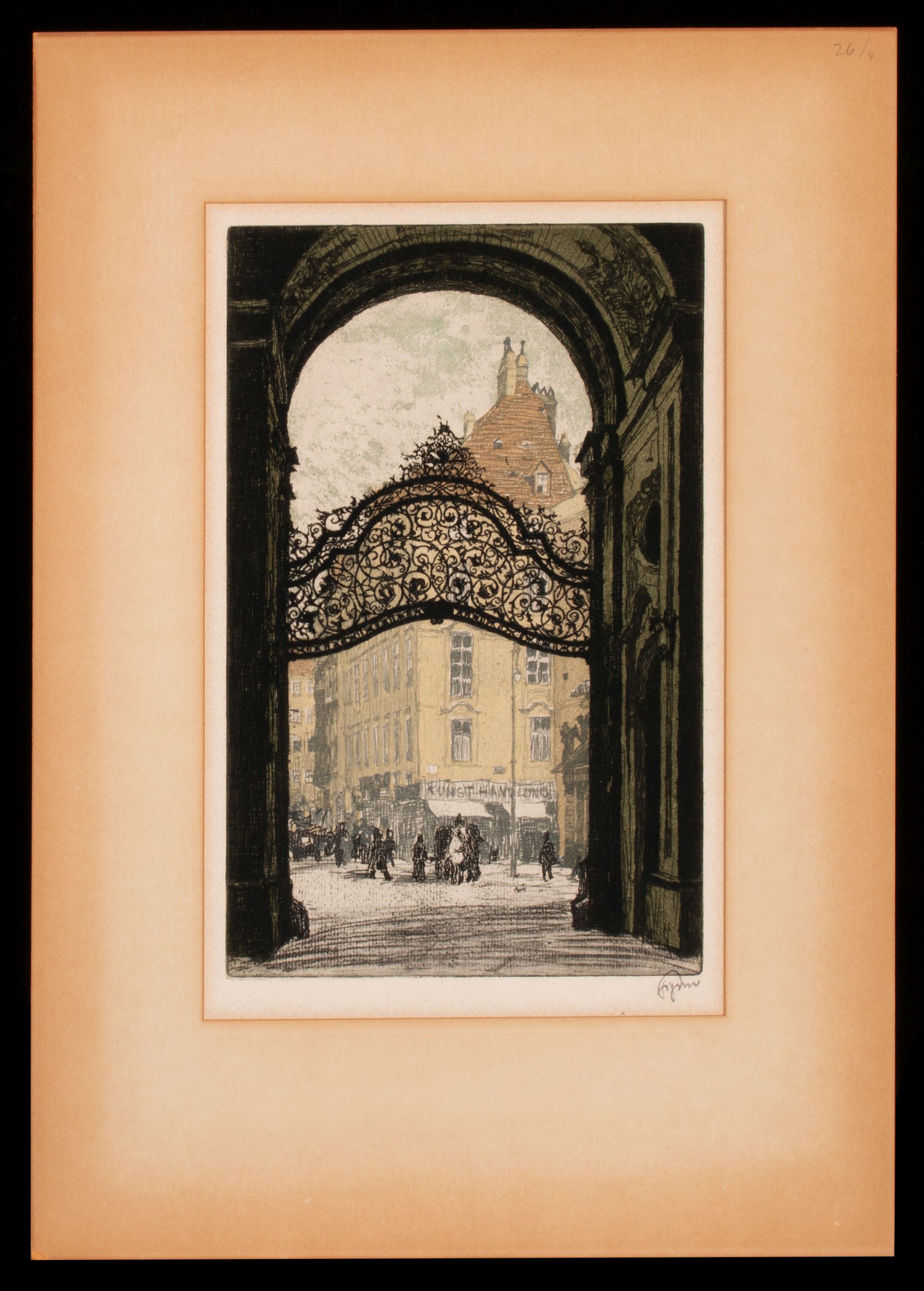 KASIMIR AND T.F. SIMON PENCIL SIGNED COLOR ETCHINGS (3)