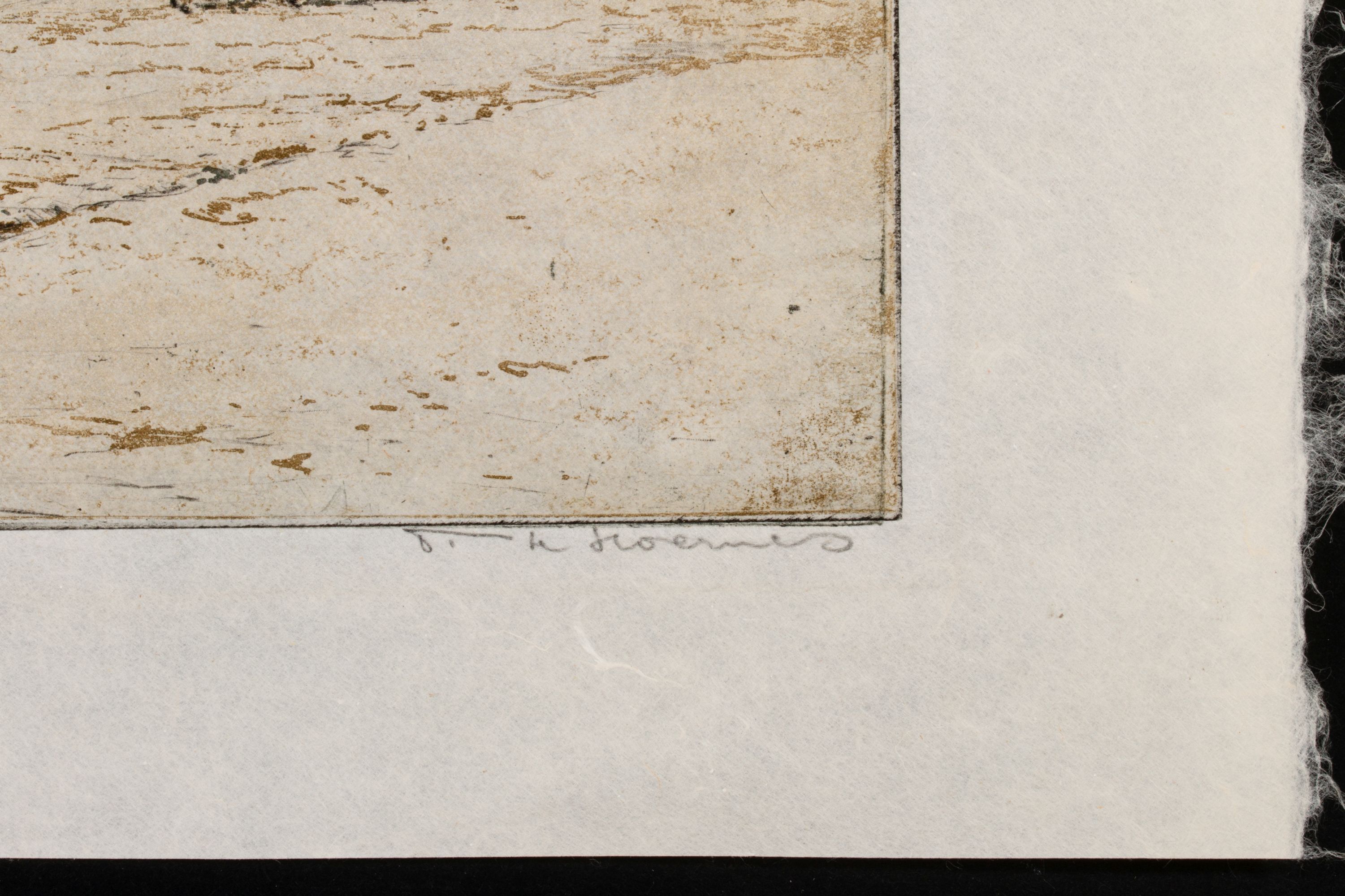 KASIMIR AND T.F. SIMON PENCIL SIGNED COLOR ETCHINGS (3)