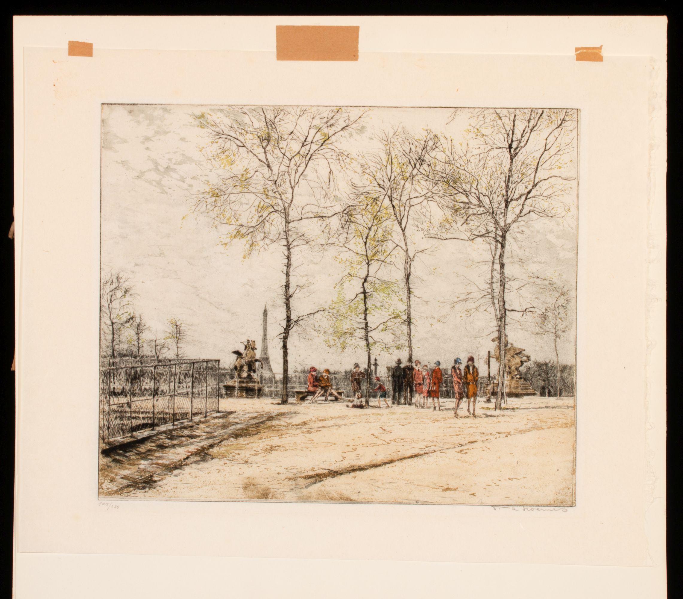 KASIMIR AND T.F. SIMON PENCIL SIGNED COLOR ETCHINGS (3)
