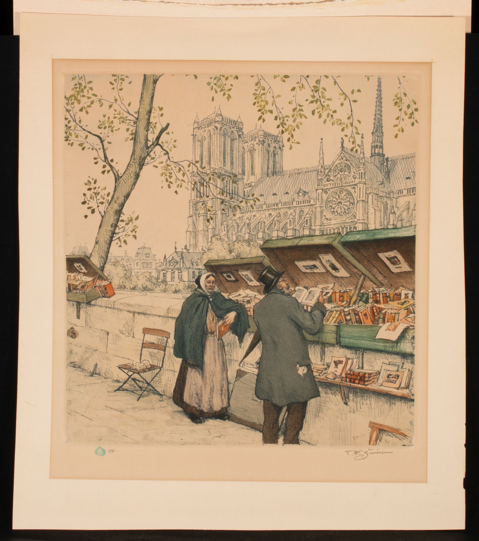 KASIMIR AND T.F. SIMON PENCIL SIGNED COLOR ETCHINGS (3)