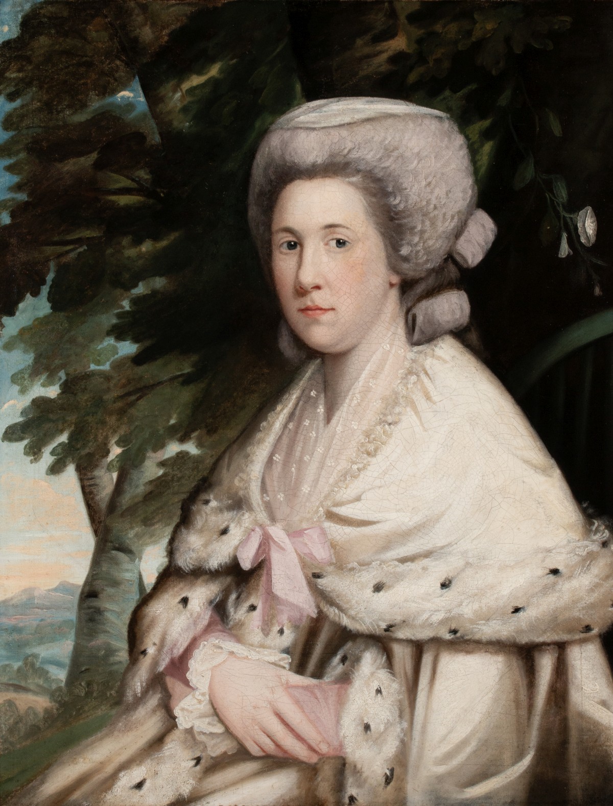 THOMAS NORTHCOTE (1746-1831) ATTR PORTRAIT LADY HINTON