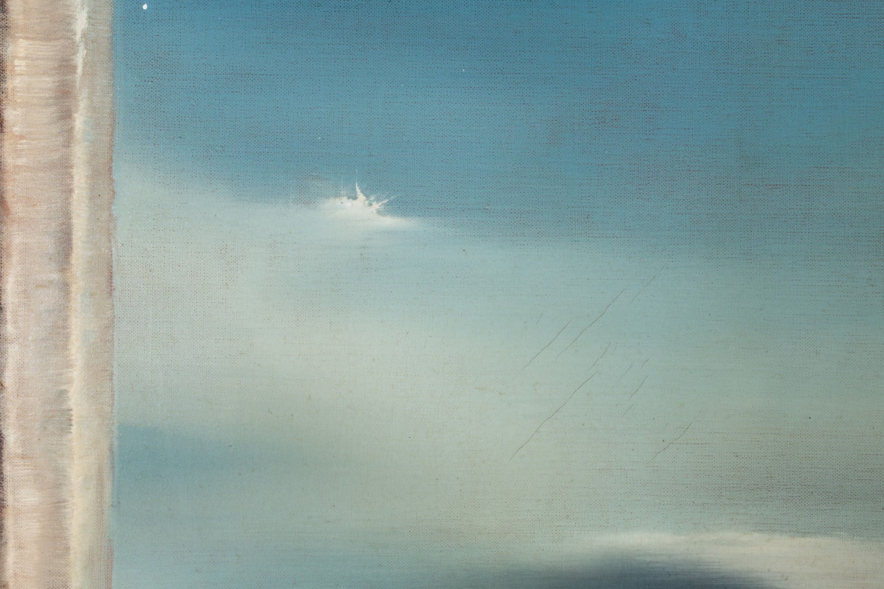 ROBERT WATSON (1923-2004) 1968 SURREALIST OIL ON CANVAS