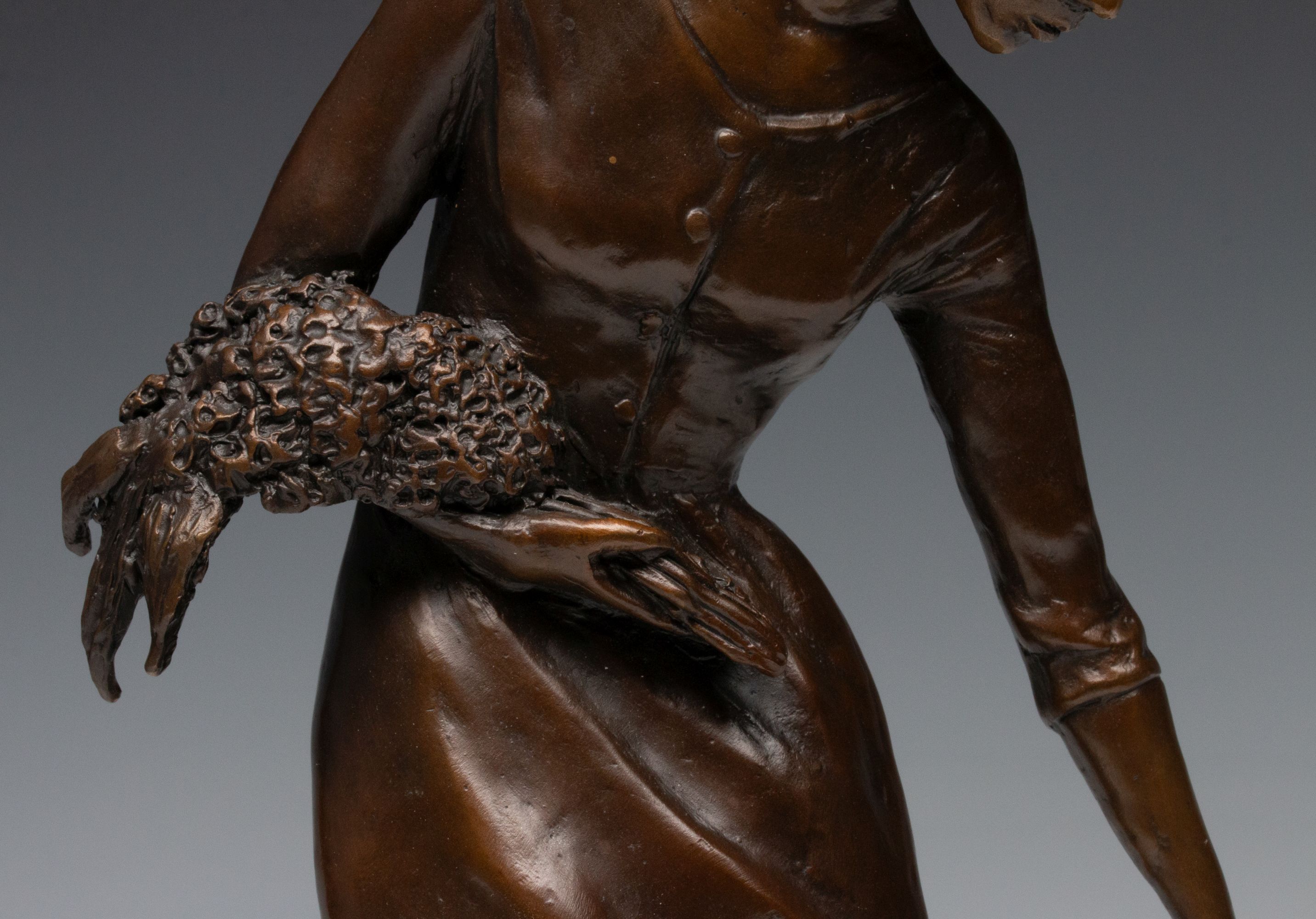 JO SAYLORS (1932-2018) PATINATED BRONZE SCULPTURE