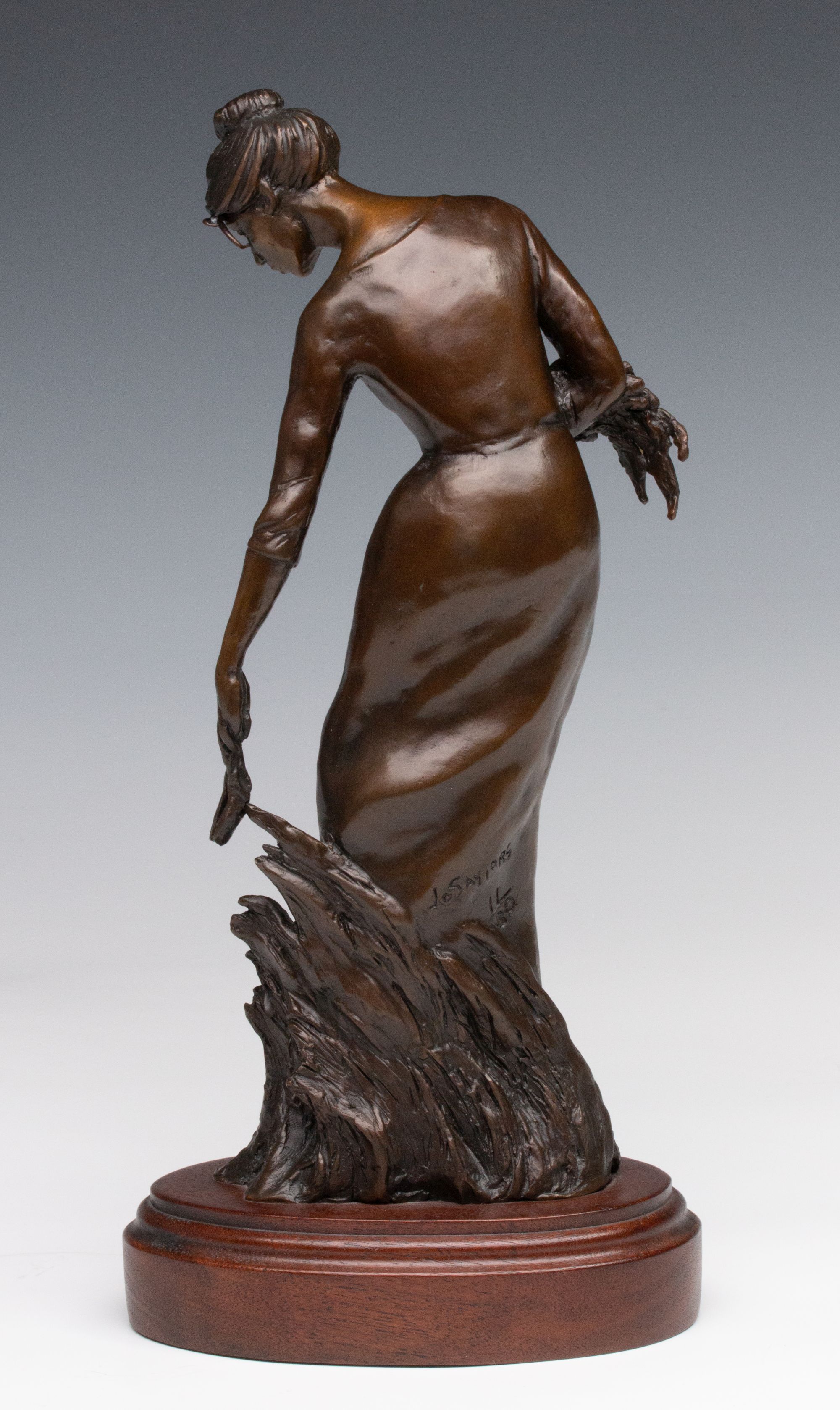 JO SAYLORS (1932-2018) PATINATED BRONZE SCULPTURE