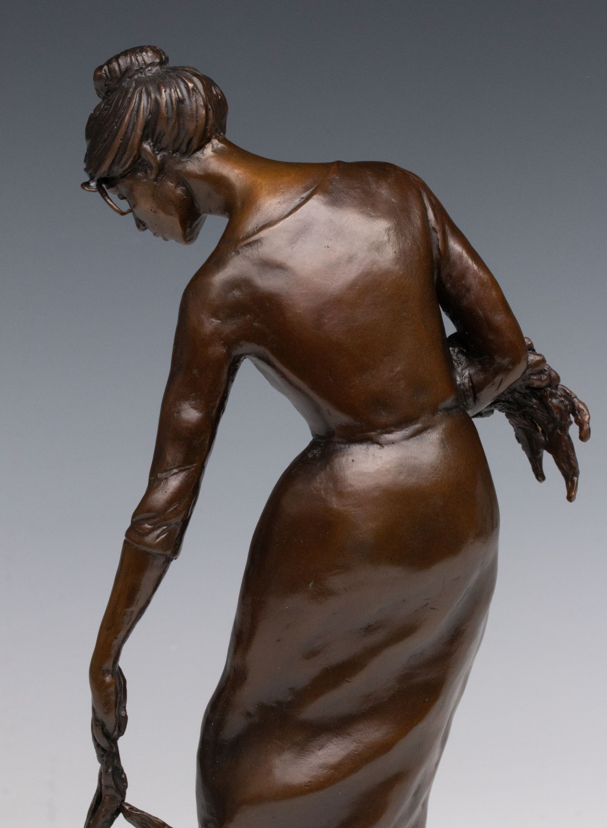 JO SAYLORS (1932-2018) PATINATED BRONZE SCULPTURE