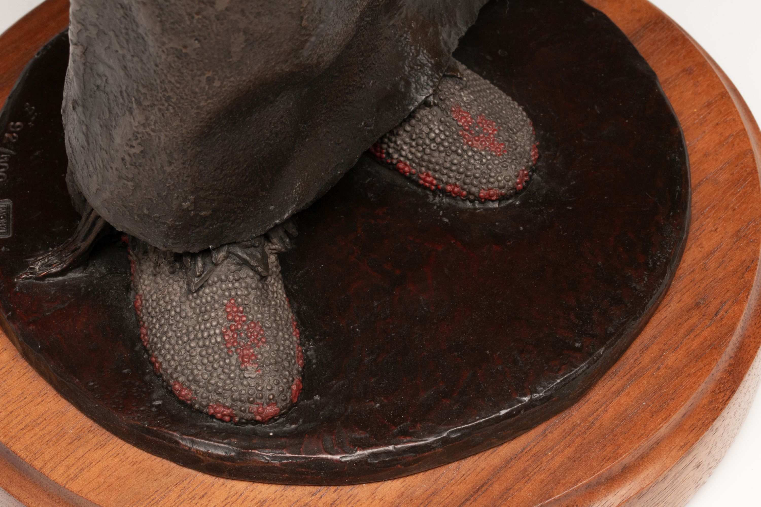ORELAND JOE (B. 1958) PATINATED AND POLYCHROME BRONZE