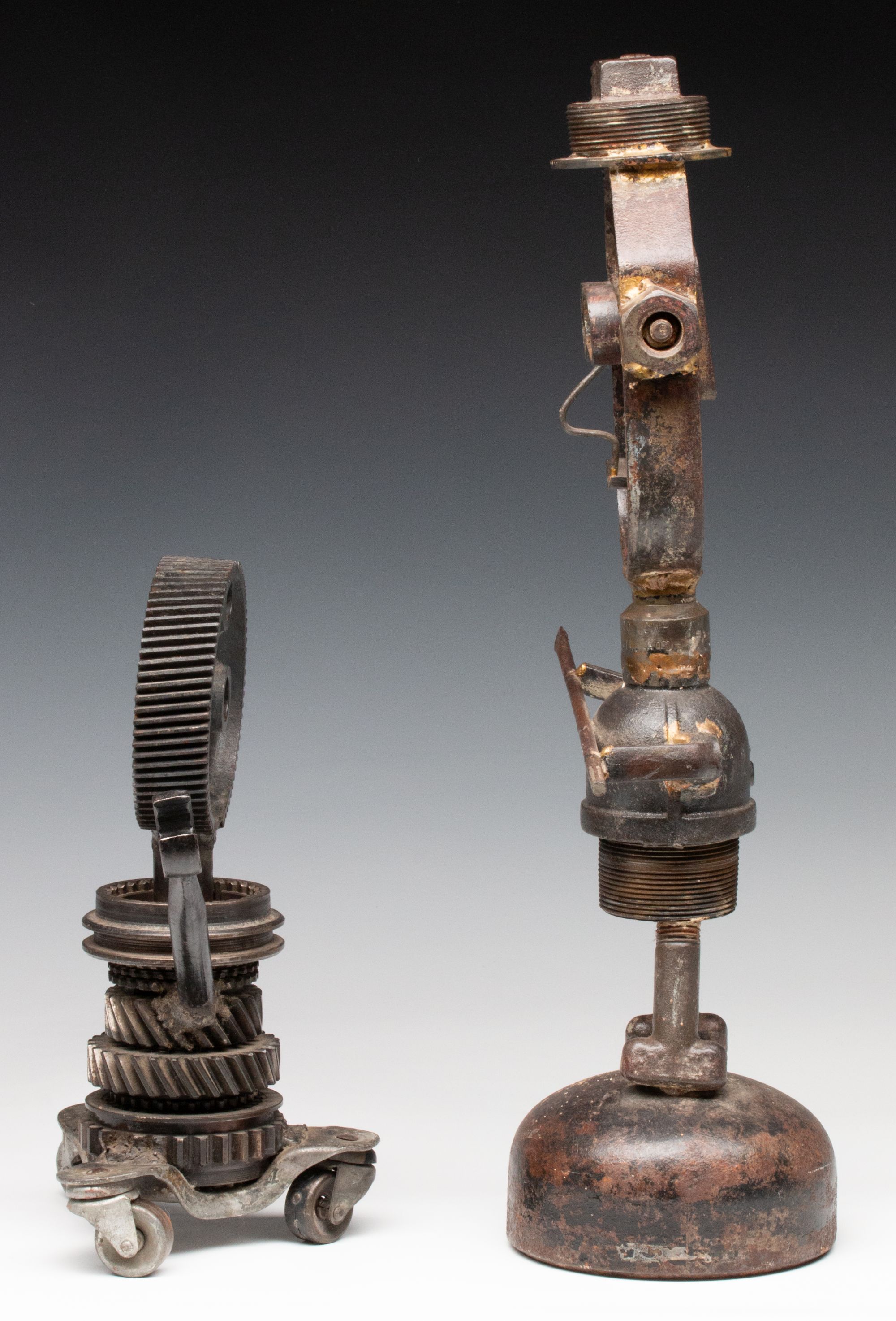 FOUND OBJECT SCULPTURES ATTR ARLIE REGIER (1931-2014)