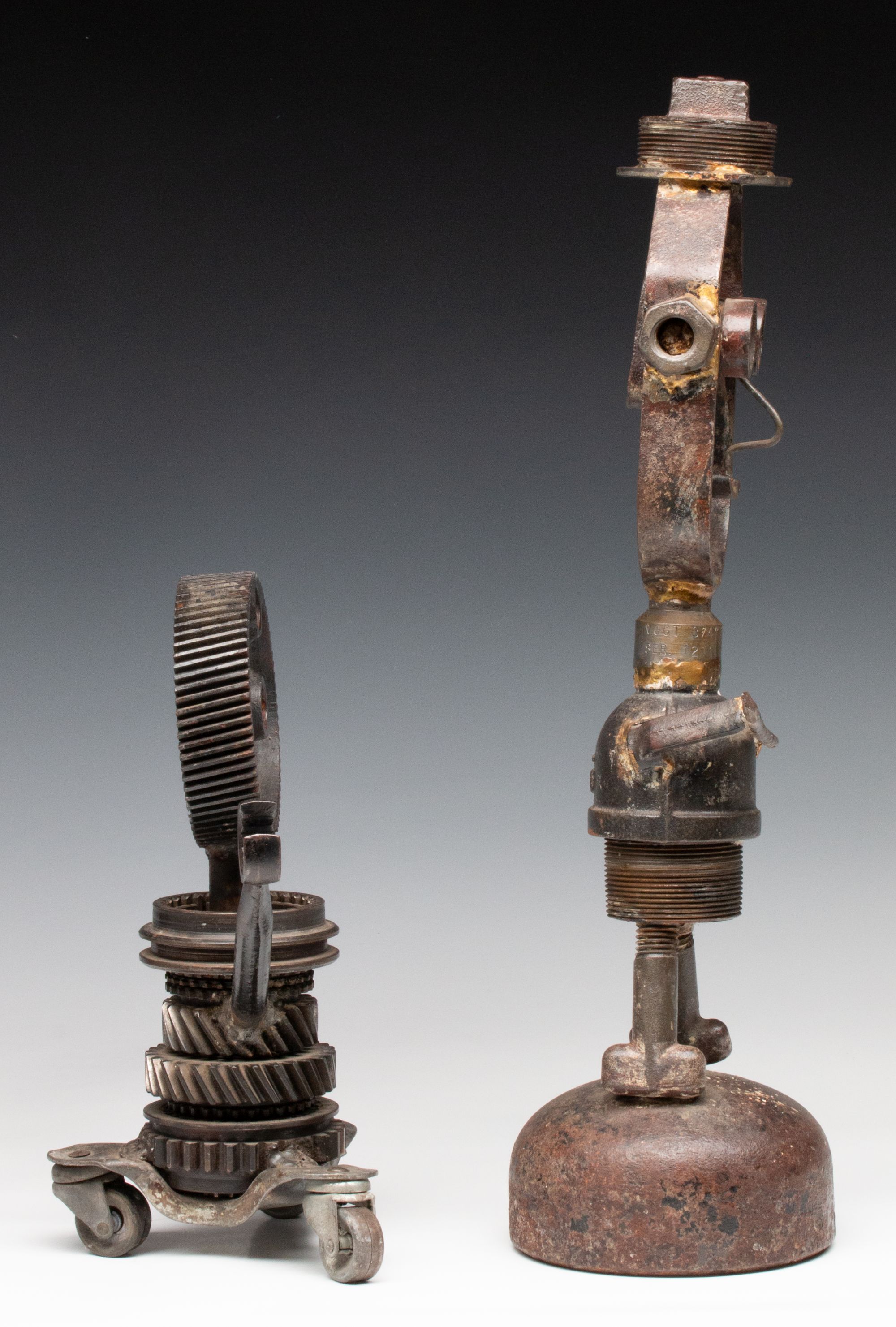 FOUND OBJECT SCULPTURES ATTR ARLIE REGIER (1931-2014)