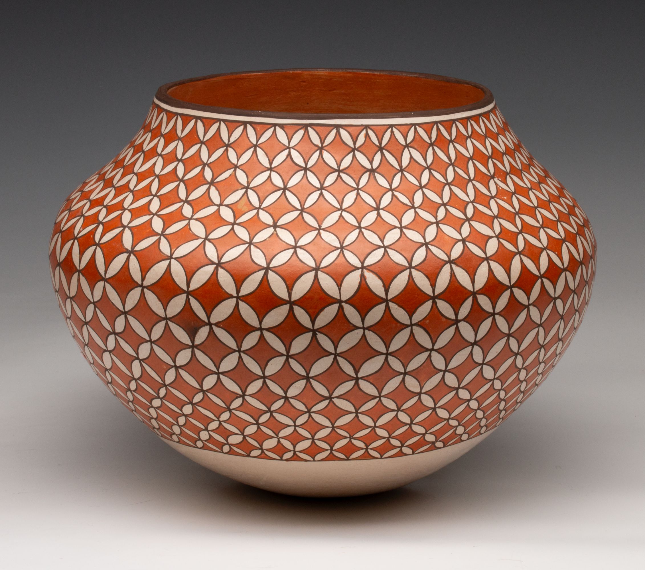GRACE CHINO (1929-1994) ACOMA POTTERY JAR 11 INCHES