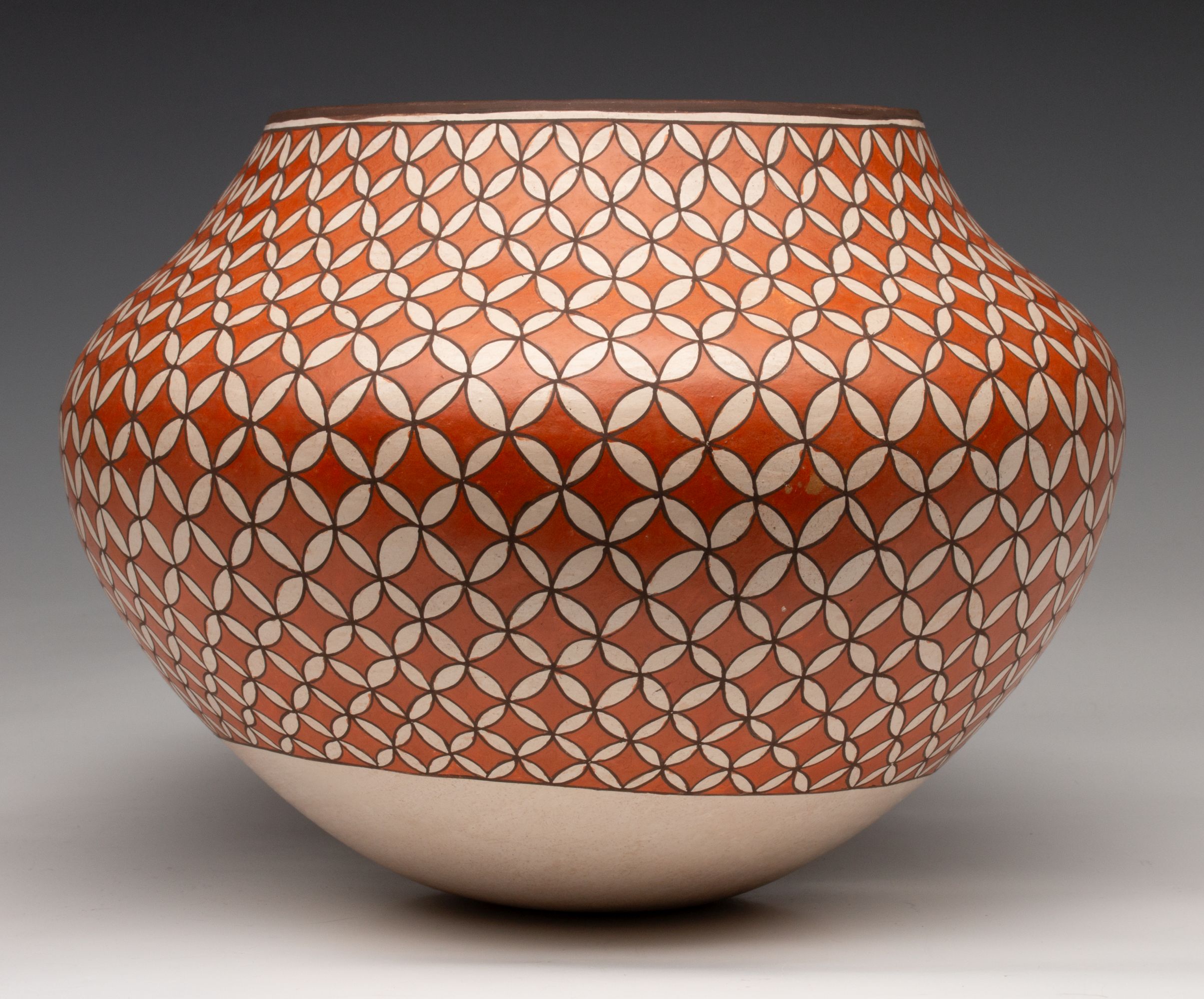 GRACE CHINO (1929-1994) ACOMA POTTERY JAR 11 INCHES