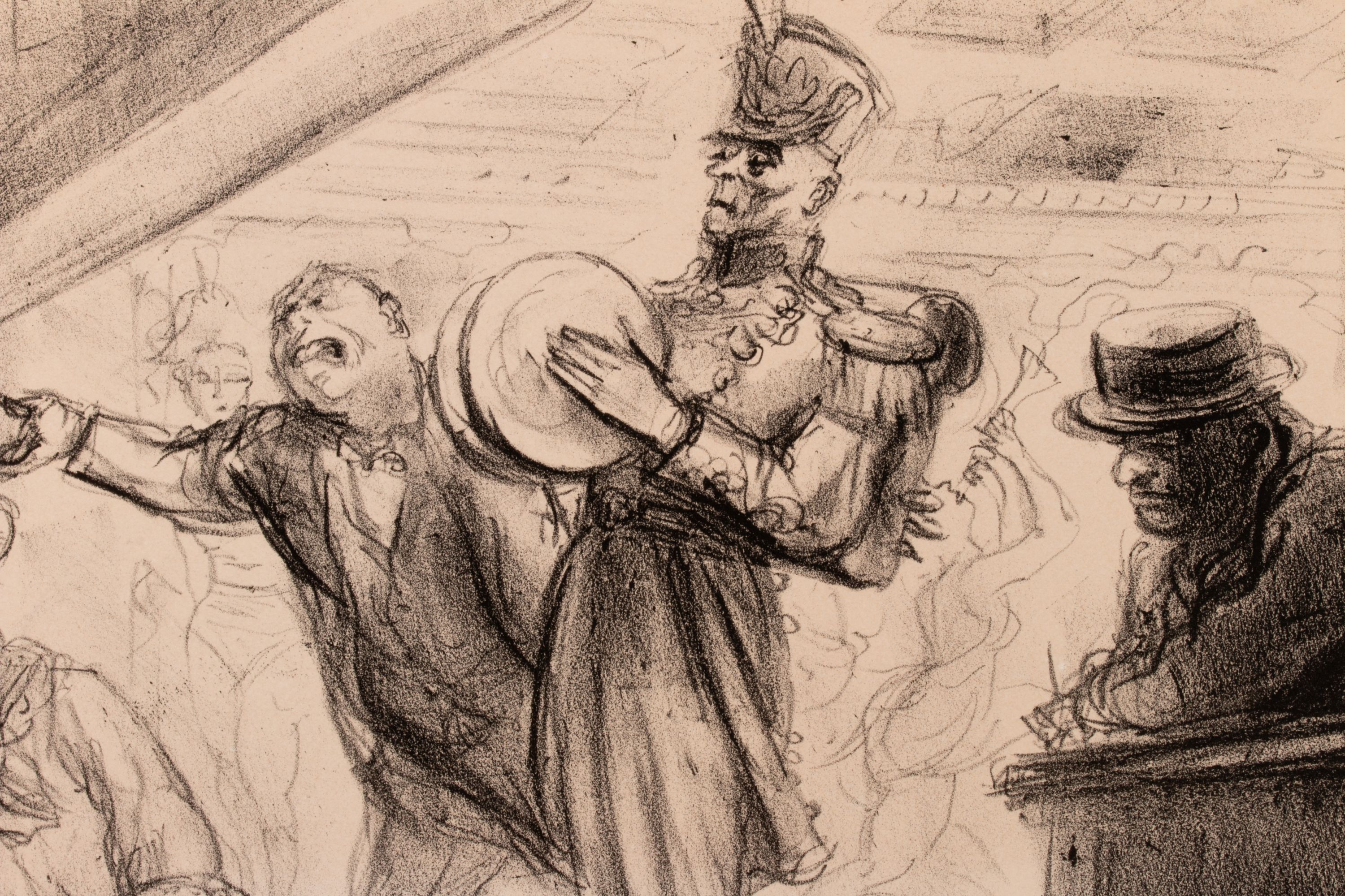 REGINALD MARSH (1898-1954) SIGNED LITHO ON CHINE COLLÉ
