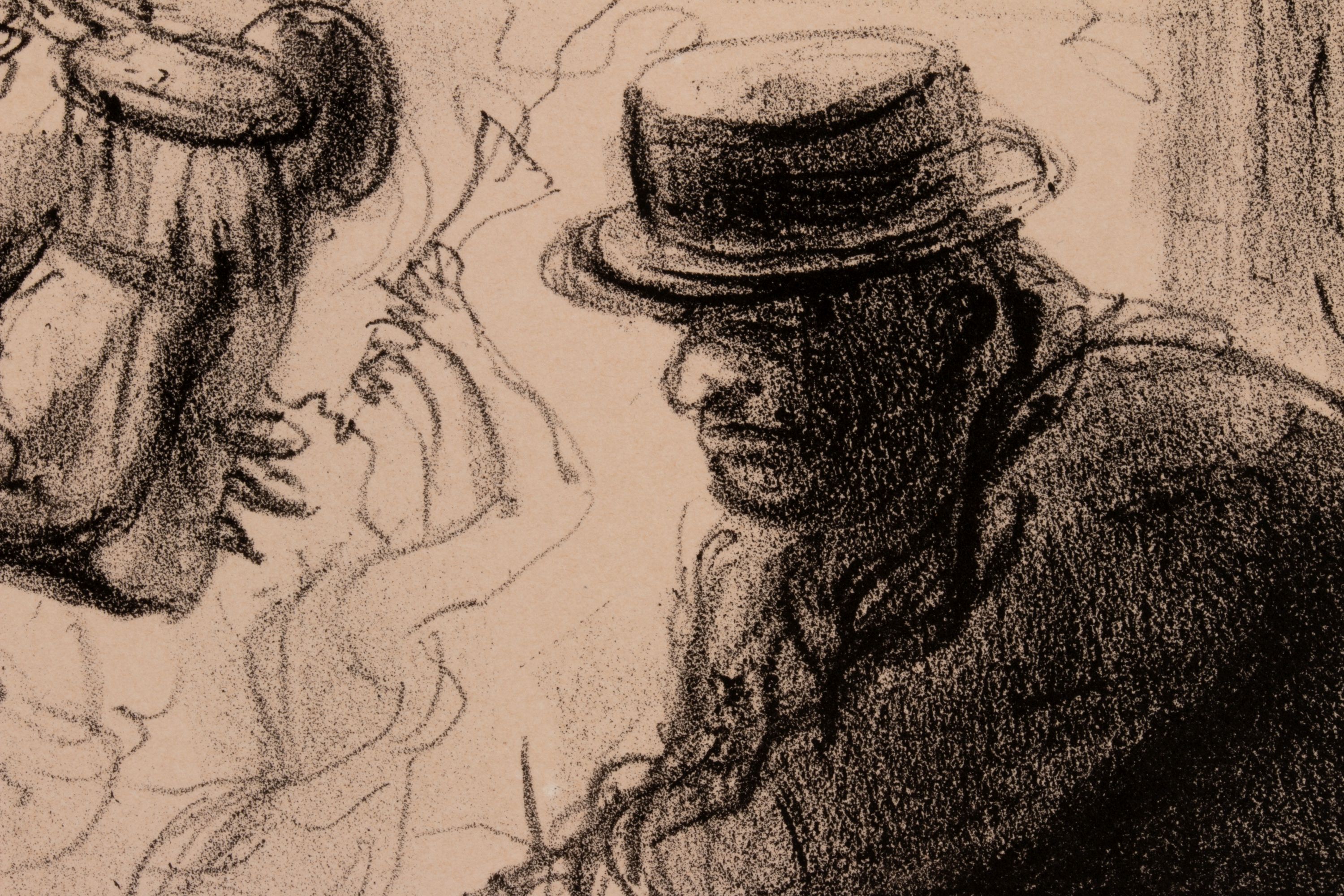 REGINALD MARSH (1898-1954) SIGNED LITHO ON CHINE COLLÉ