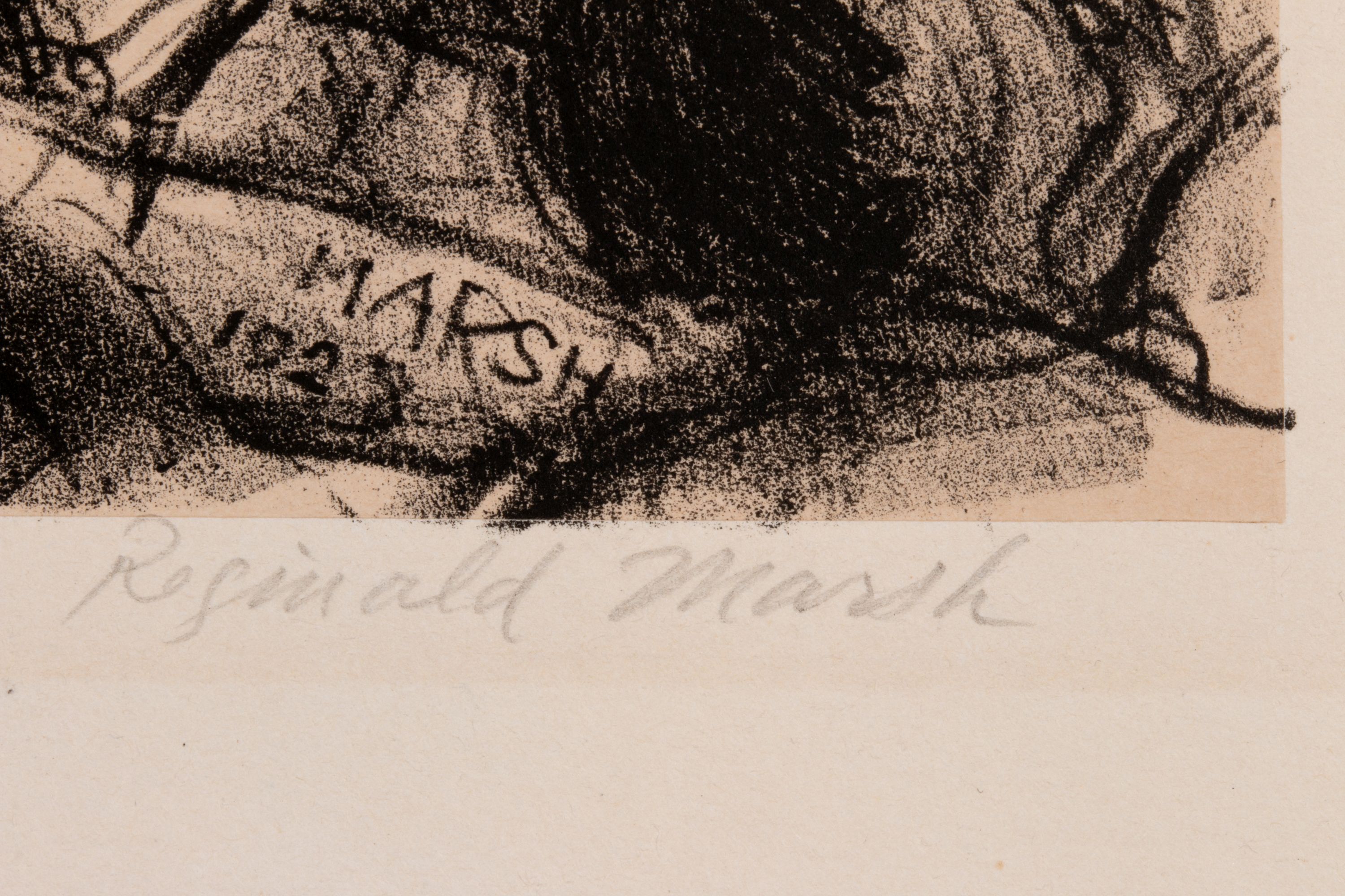 REGINALD MARSH (1898-1954) SIGNED LITHO ON CHINE COLLÉ