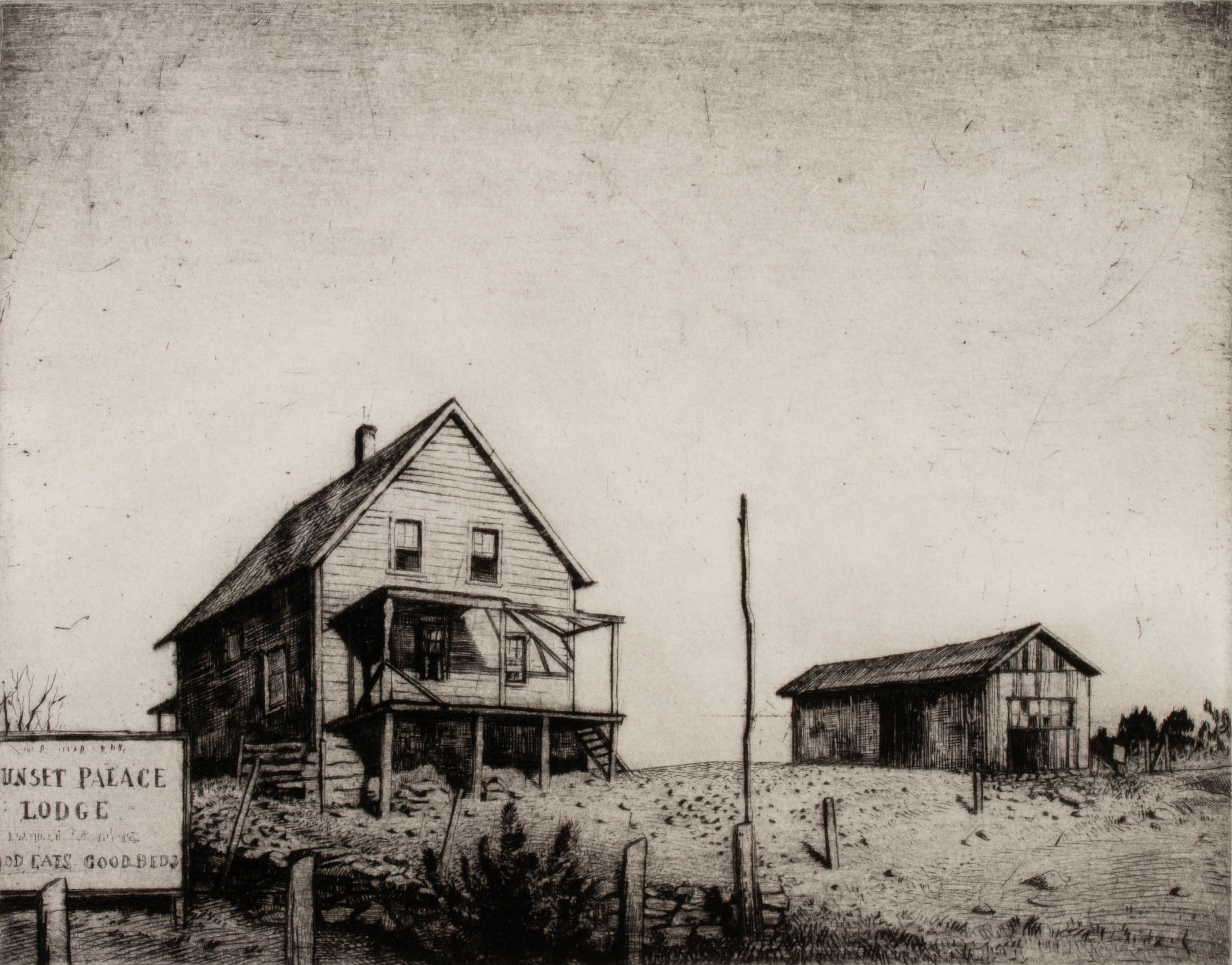 ARMIN LANDECK (1905-1984) PENCIL SIGNED ETCHING