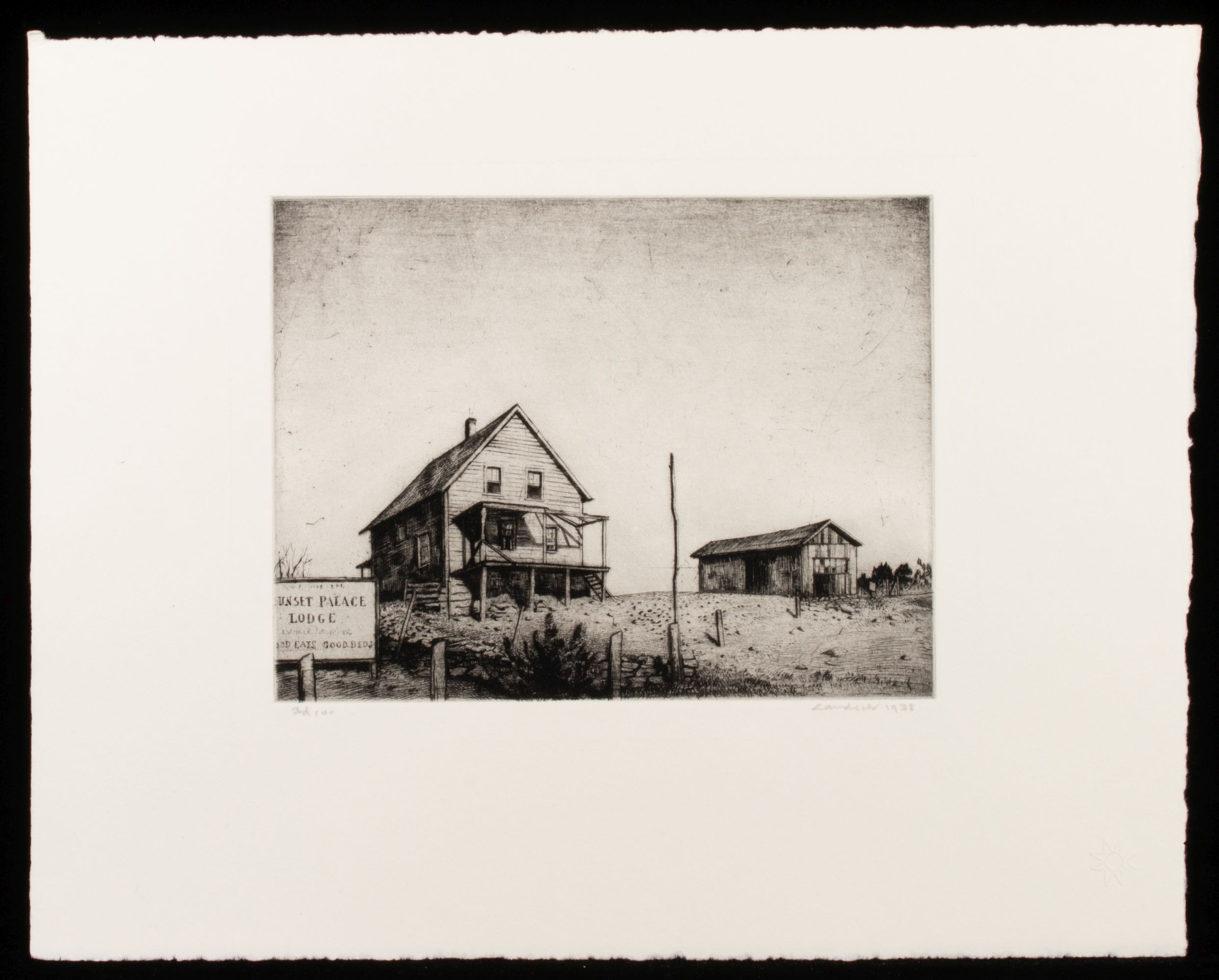 ARMIN LANDECK (1905-1984) PENCIL SIGNED ETCHING