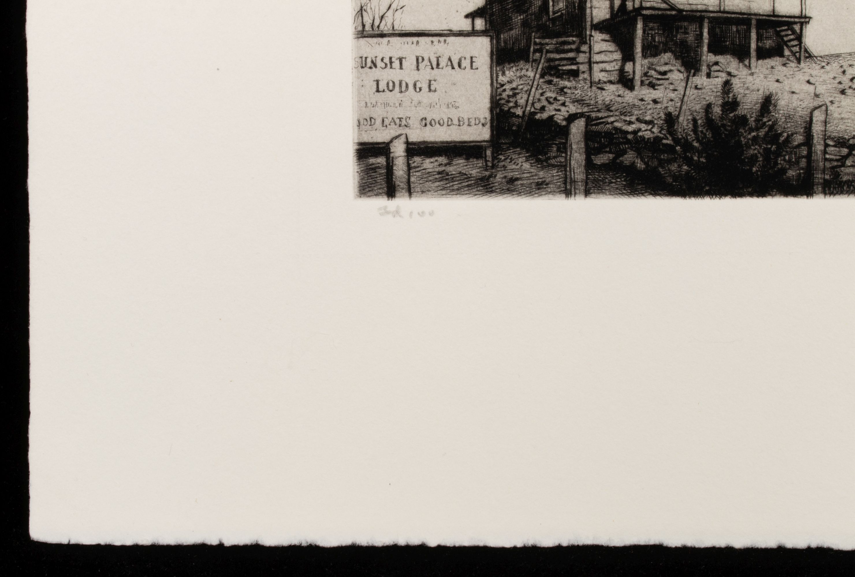 ARMIN LANDECK (1905-1984) PENCIL SIGNED ETCHING