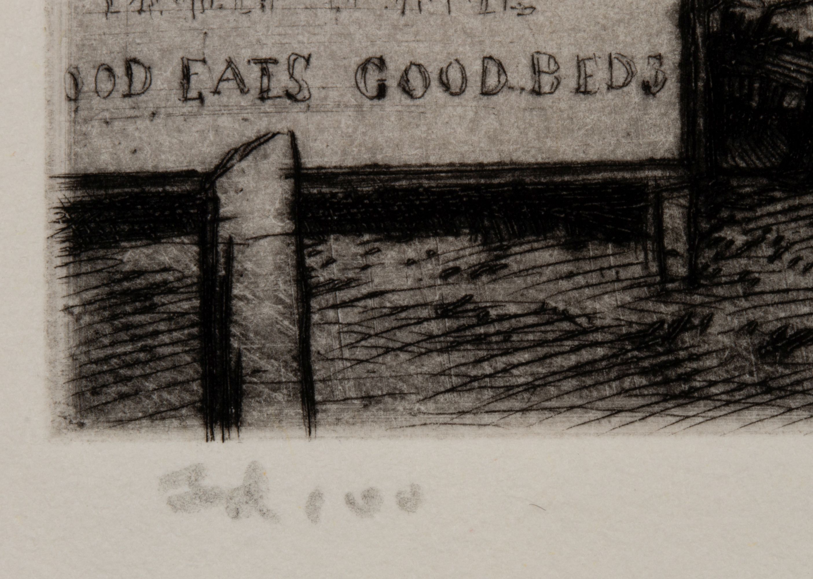 ARMIN LANDECK (1905-1984) PENCIL SIGNED ETCHING