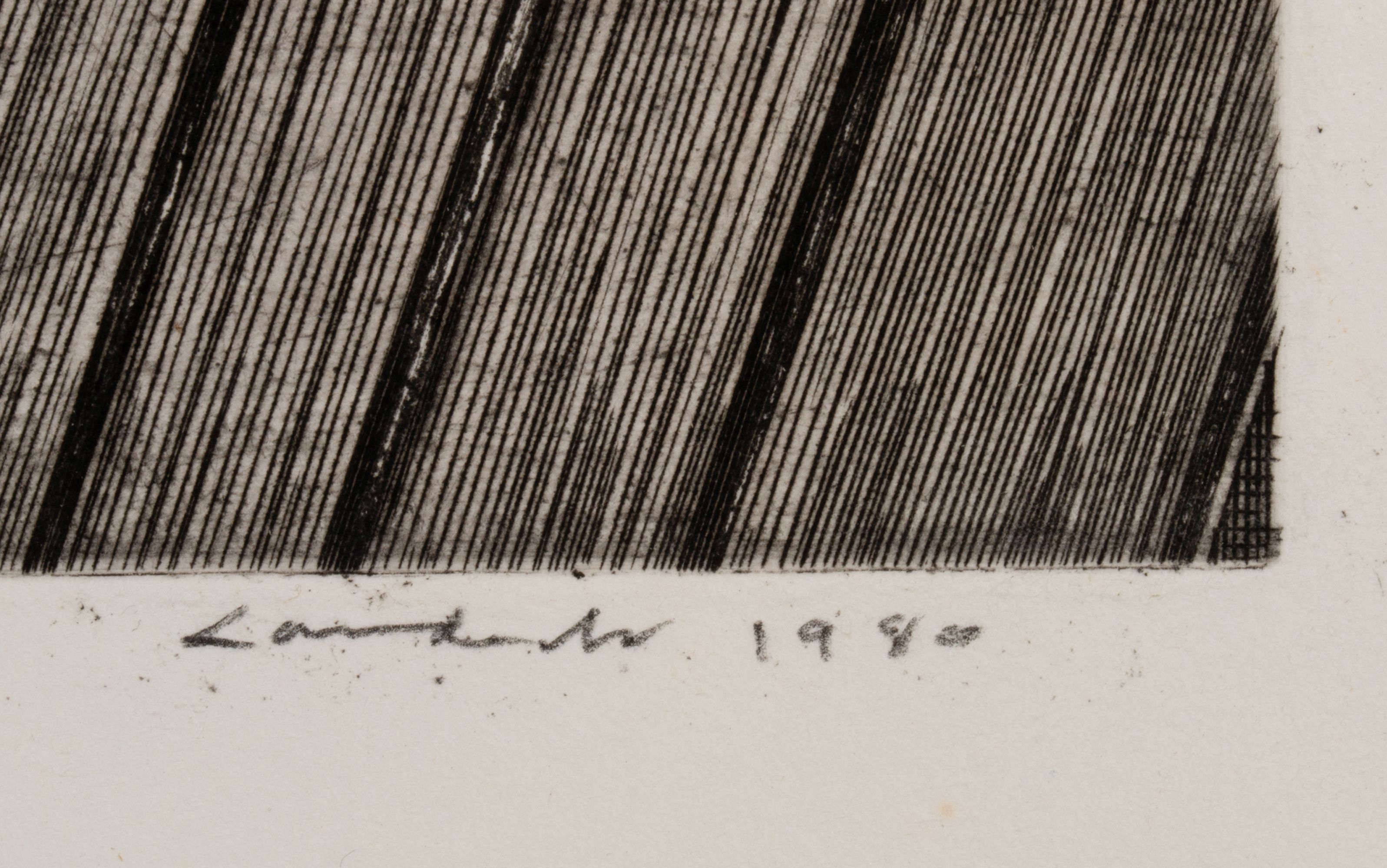 ARMIN LANDECK (1905-1984) PENCIL SIGNED DRYPOINT