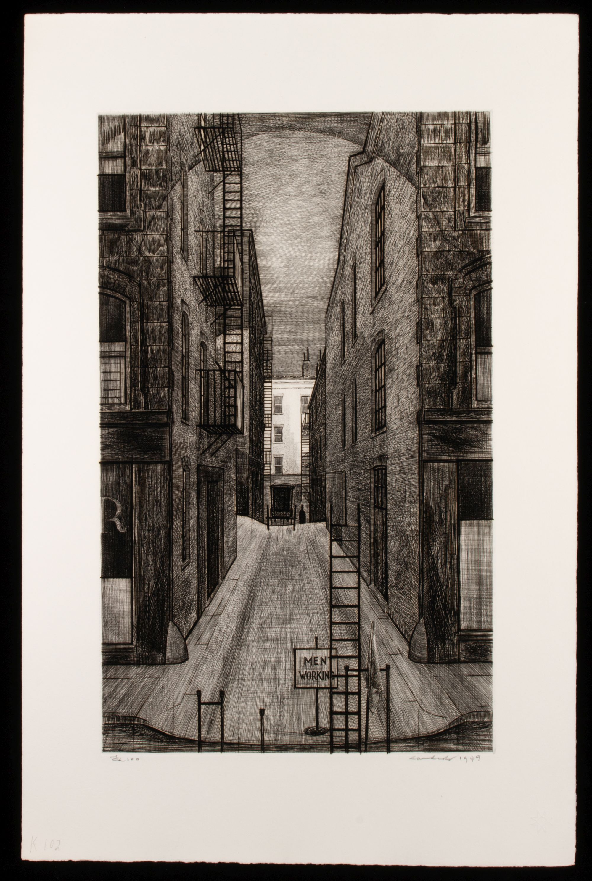 ARMIN LANDECK (1905-1984) PENCIL SIGNED DRYPOINT