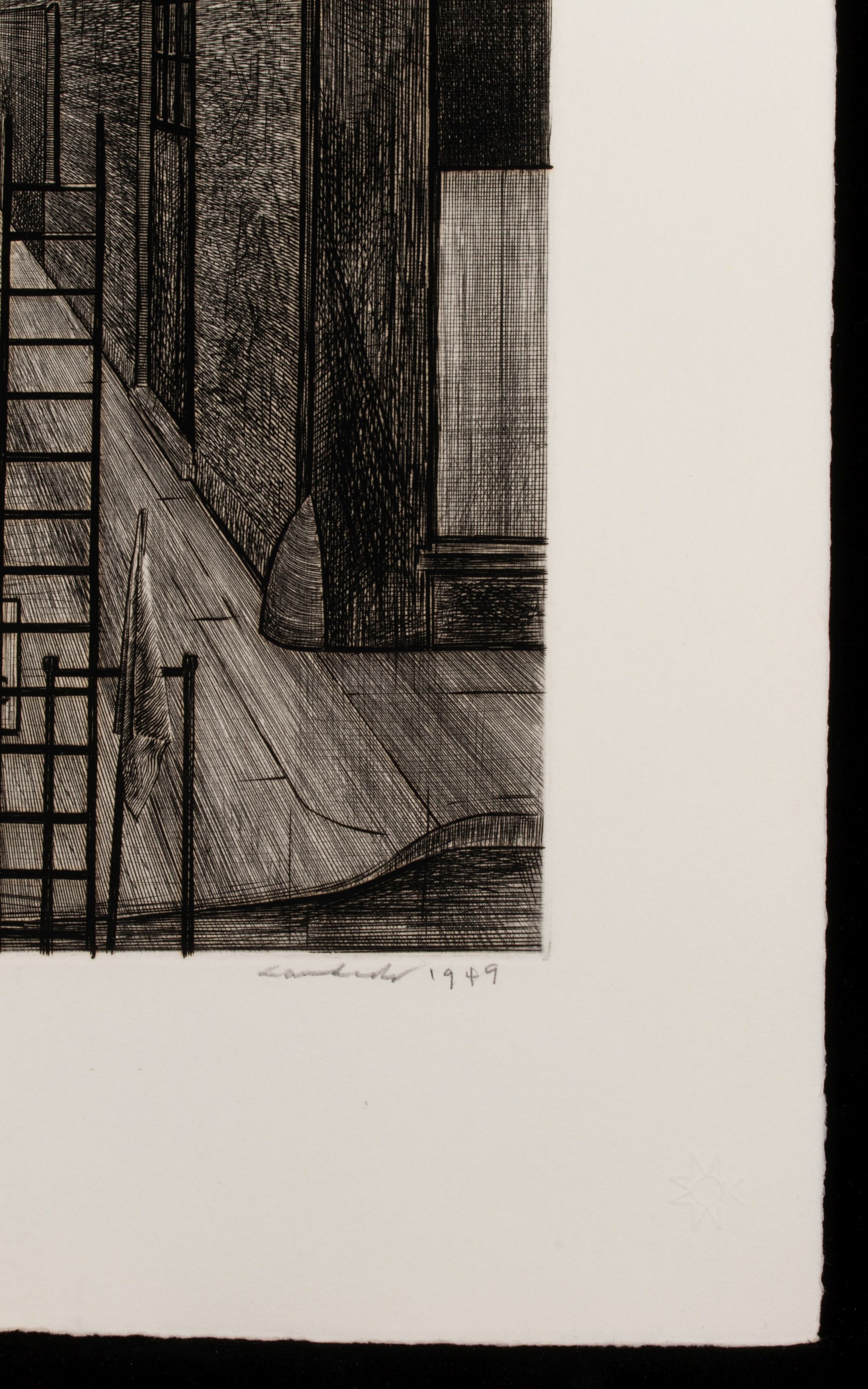 ARMIN LANDECK (1905-1984) PENCIL SIGNED DRYPOINT
