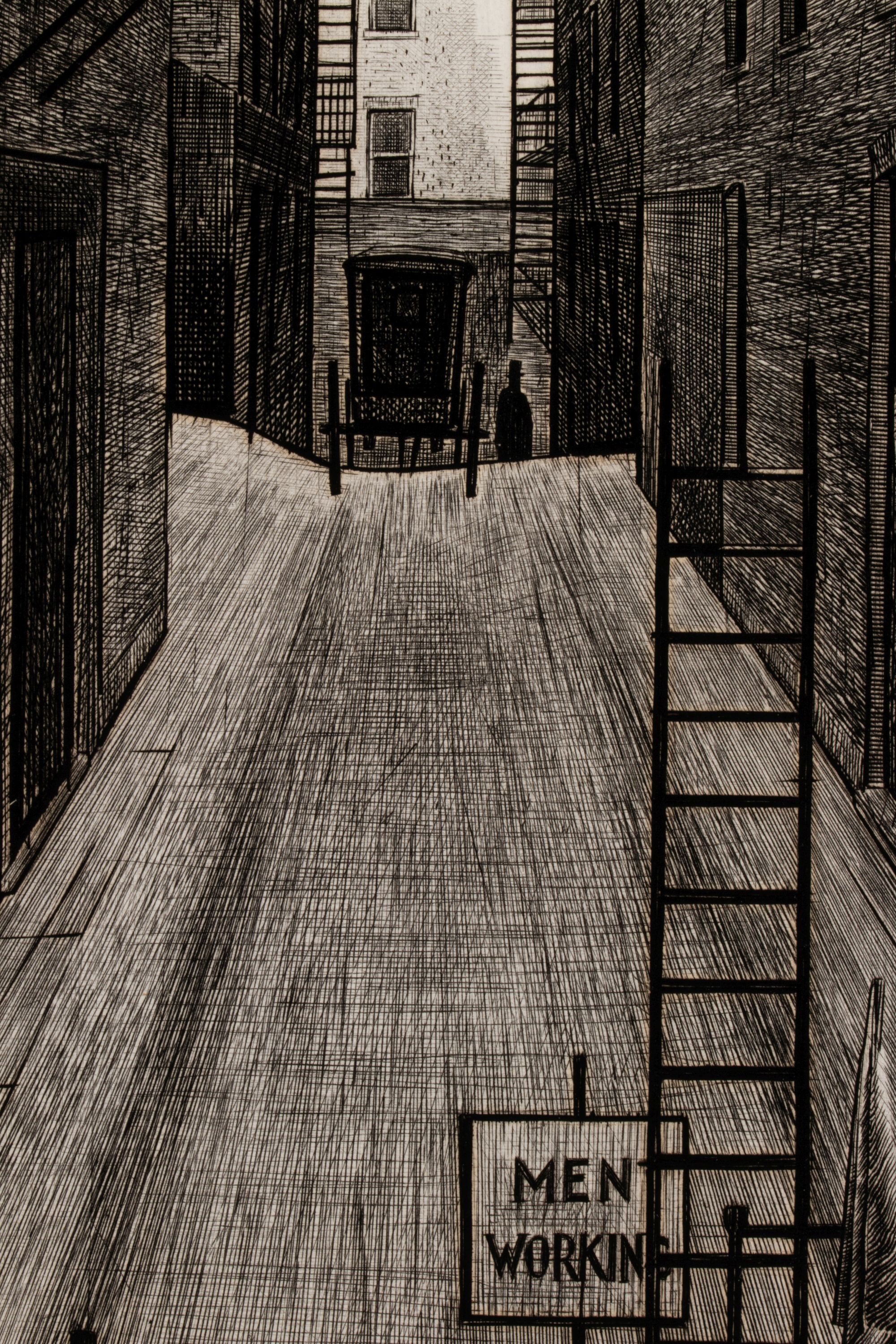 ARMIN LANDECK (1905-1984) PENCIL SIGNED DRYPOINT
