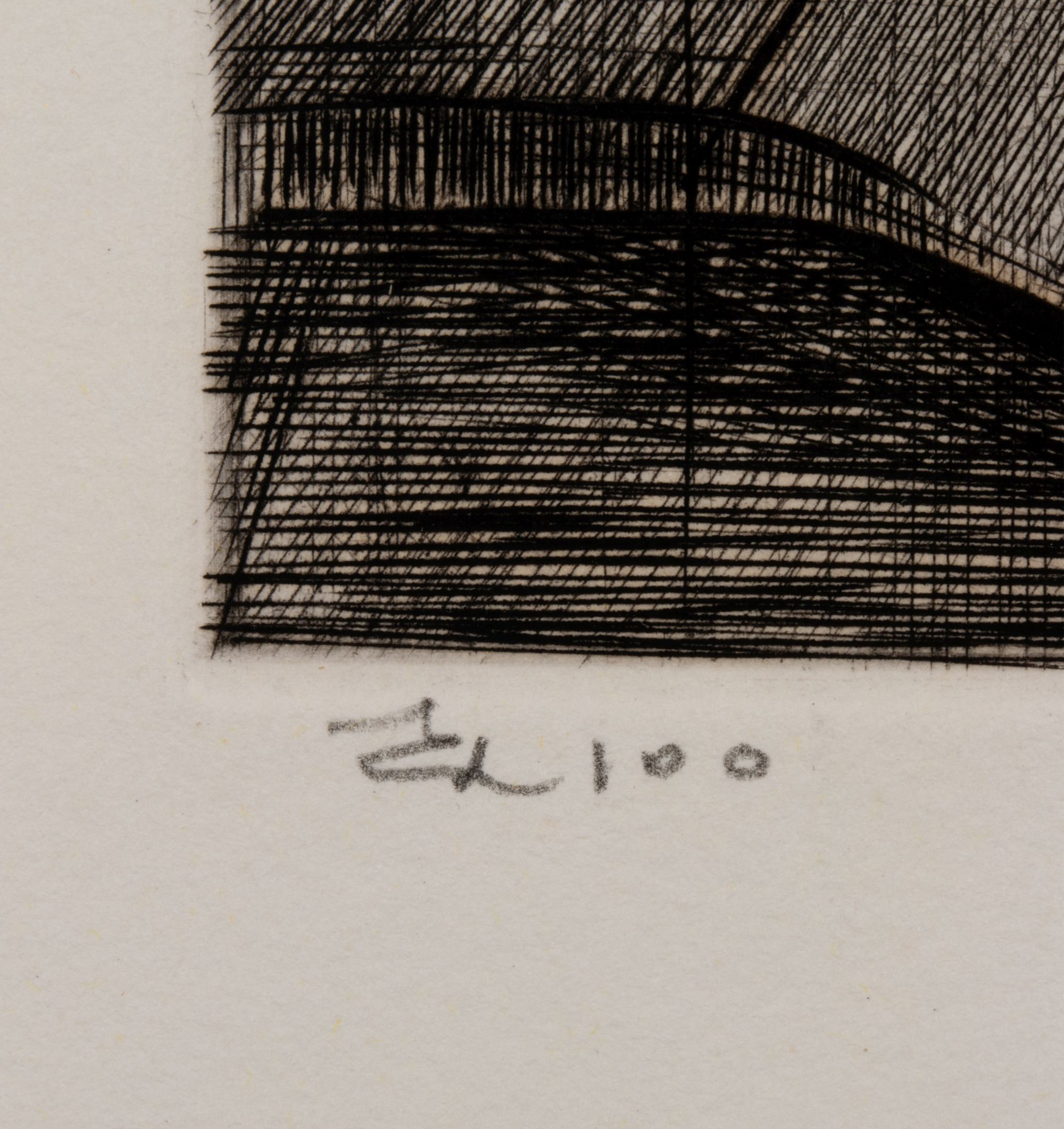 ARMIN LANDECK (1905-1984) PENCIL SIGNED DRYPOINT