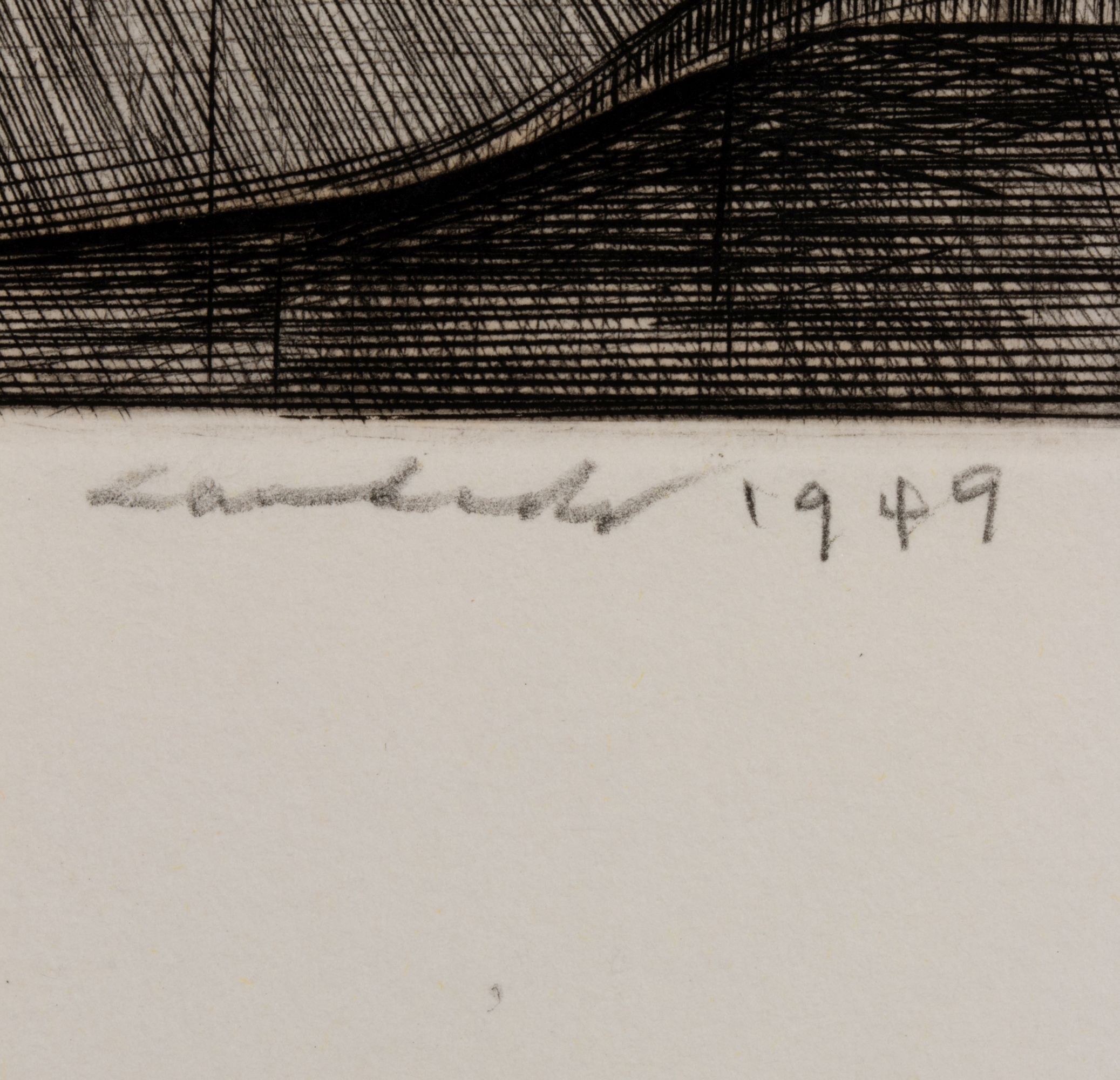 ARMIN LANDECK (1905-1984) PENCIL SIGNED DRYPOINT