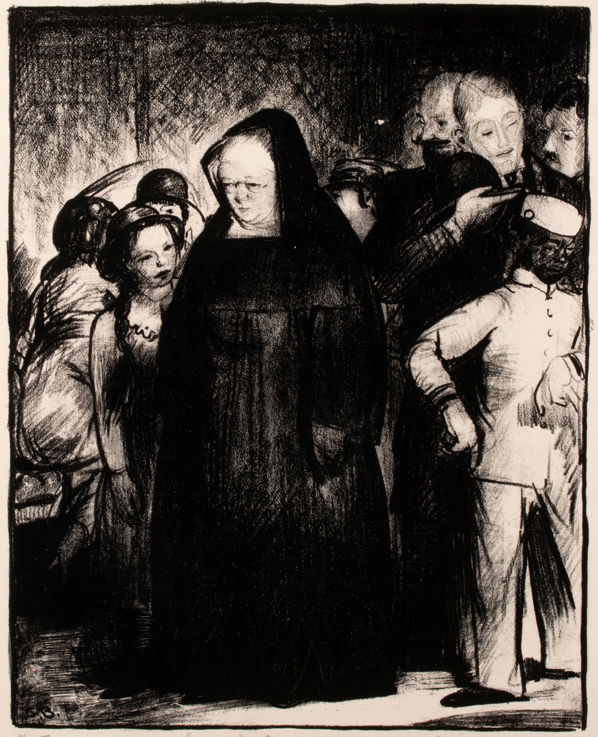 GEORGE BELLOWS (1882-1925) PENCIL SIGNED LITHOGRAPH