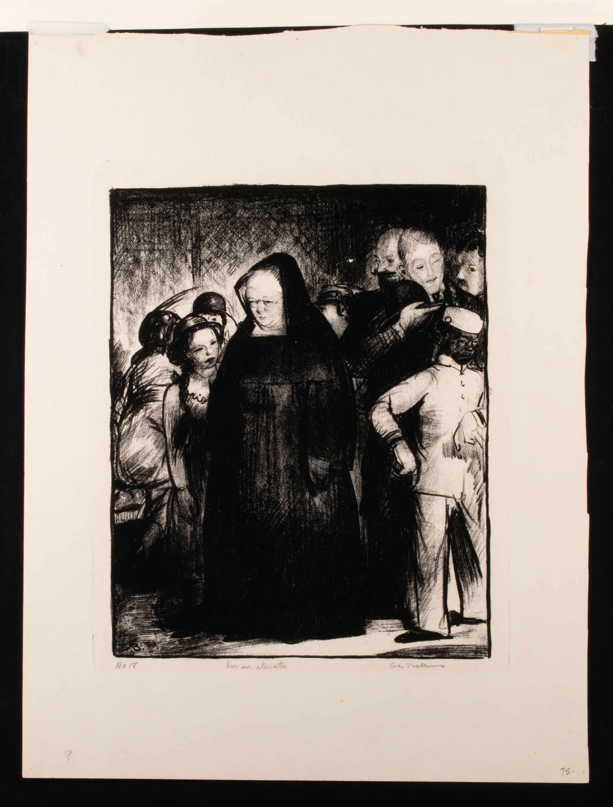 GEORGE BELLOWS (1882-1925) PENCIL SIGNED LITHOGRAPH