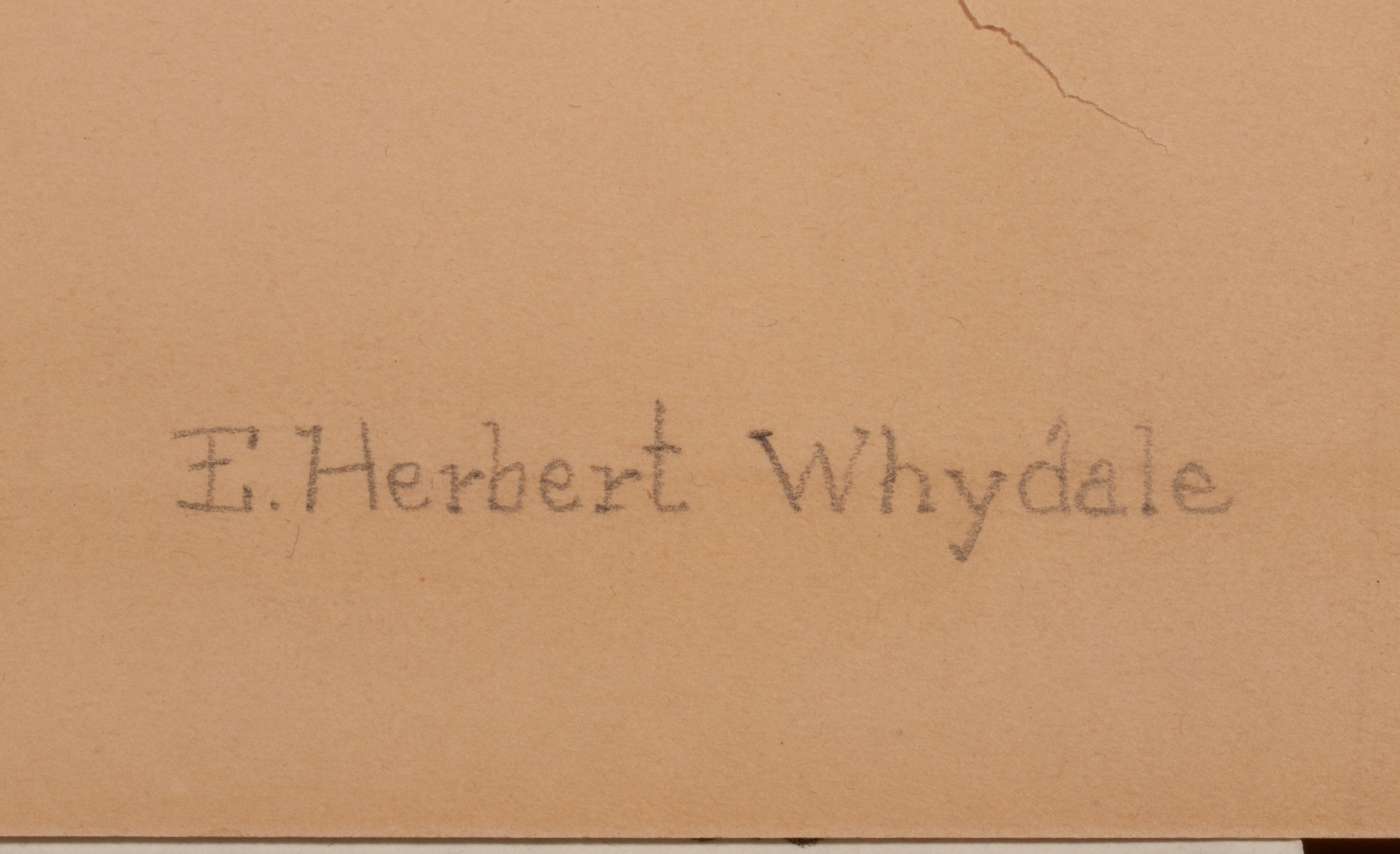 ERNEST H. WHYDALE (1886-1952) PENCIL SIGNED DRYPOINT