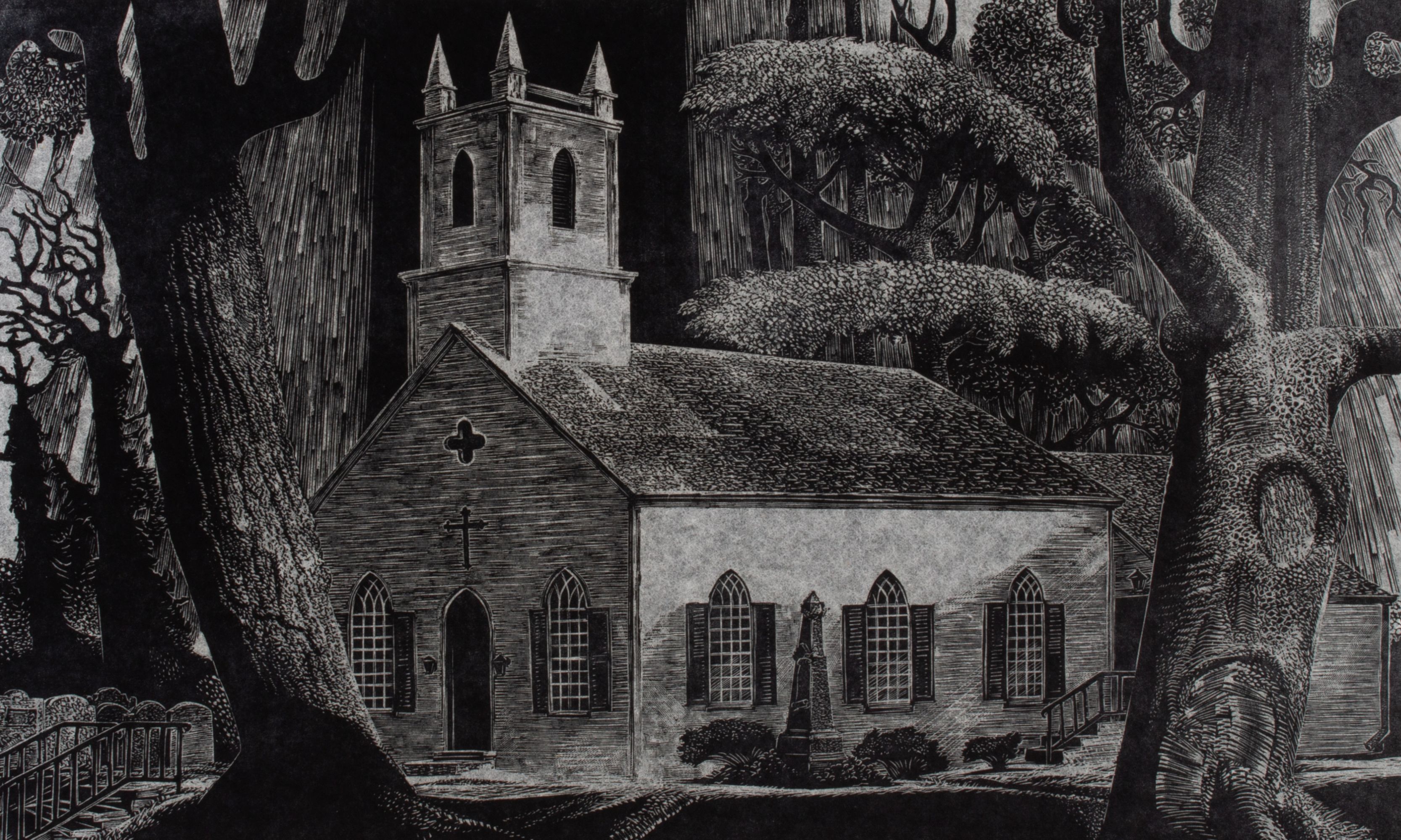 LYND WARD (1905-1985) PENCIL SIGNED WOOD ENGRAVING
