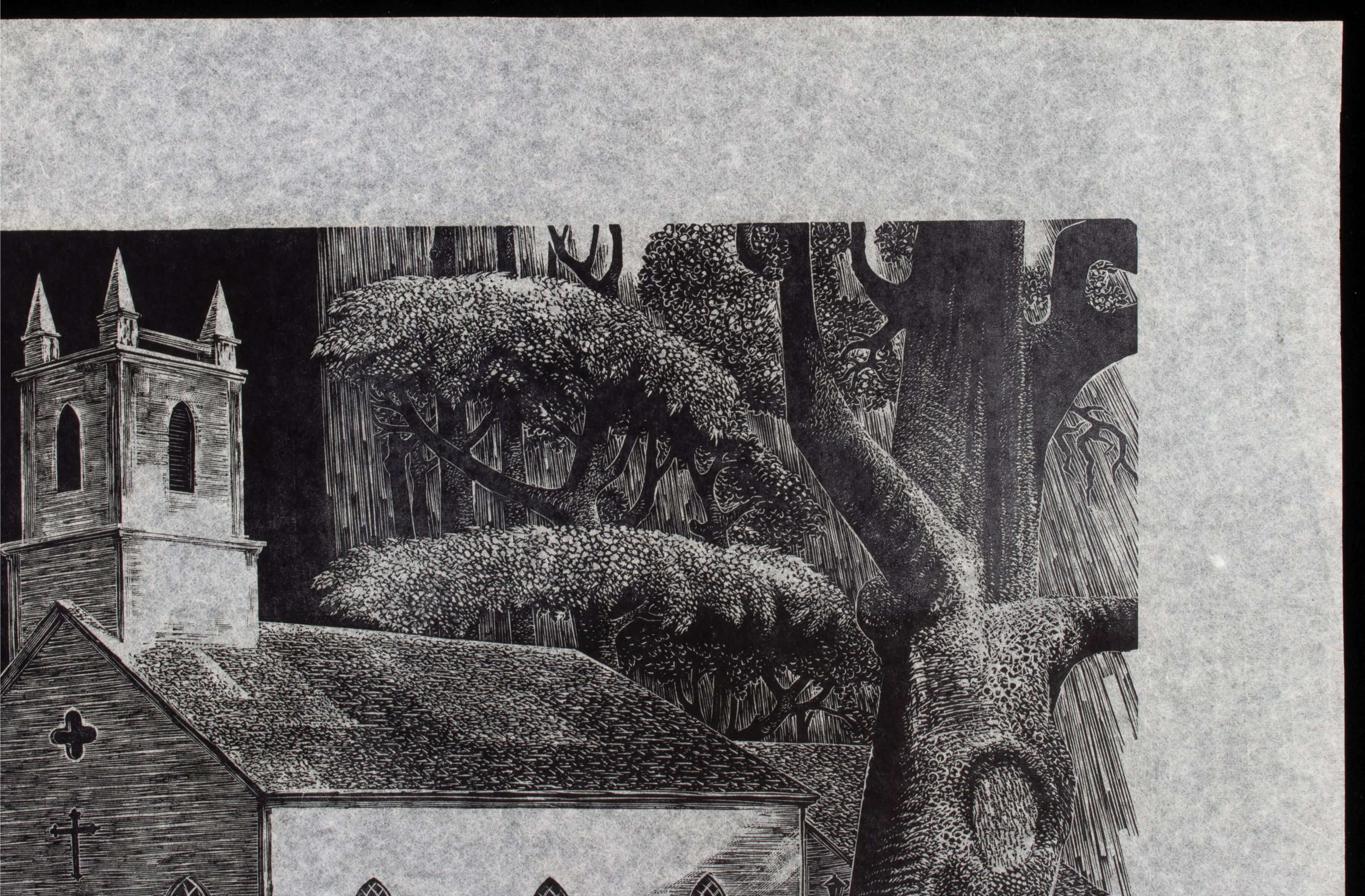 LYND WARD (1905-1985) PENCIL SIGNED WOOD ENGRAVING