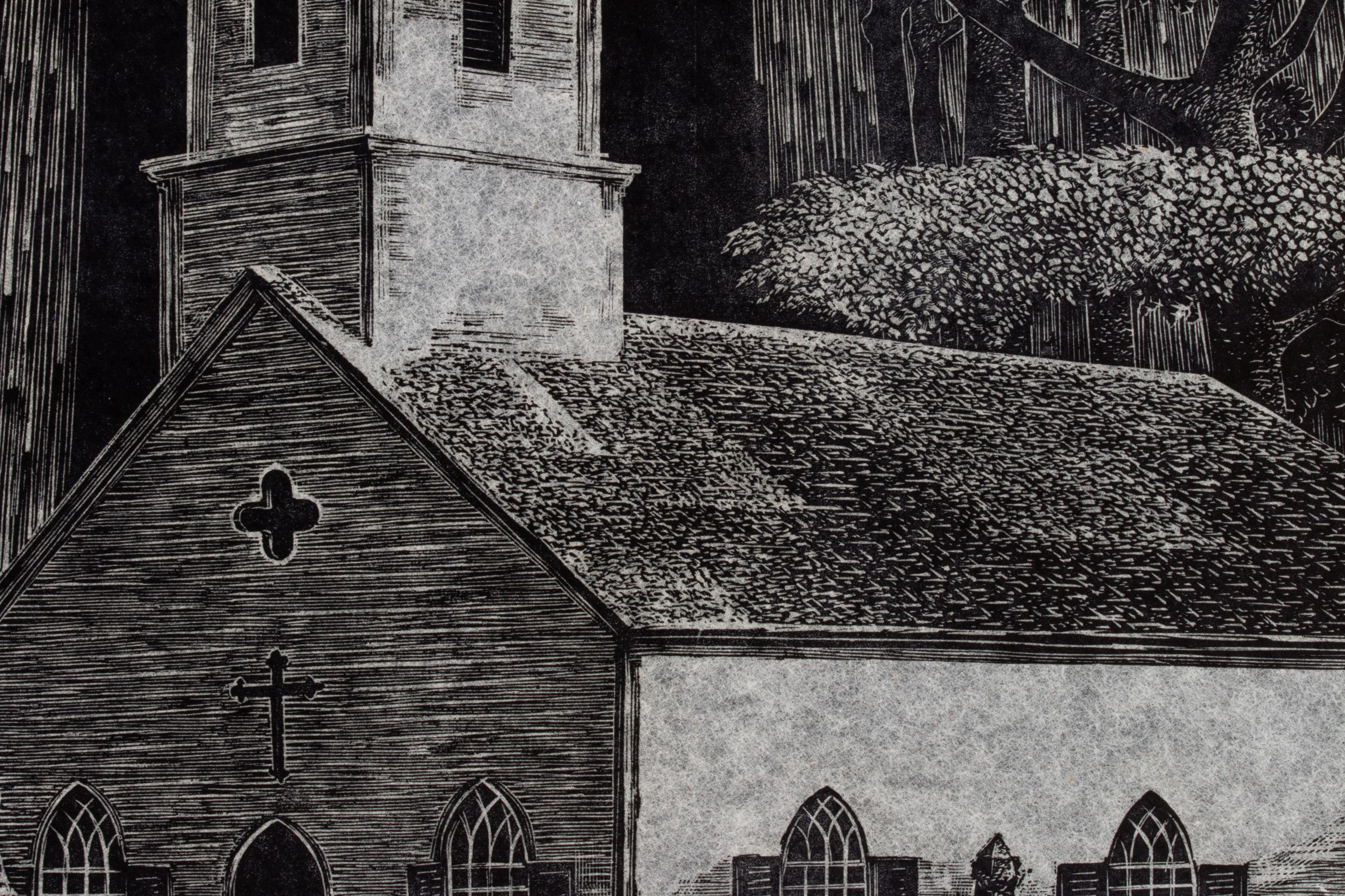LYND WARD (1905-1985) PENCIL SIGNED WOOD ENGRAVING